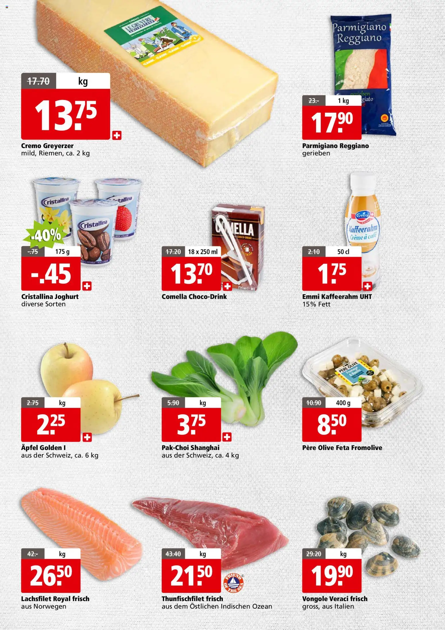 Aligro aktionen Business Schlieren, Gossau SG, Frauenfeld, Rapperswil-Jona, Sargans, Bern – gültig ab 04.05.2026 | Seite: 2 | Produkte: Feta, Joghurt, Äpfel