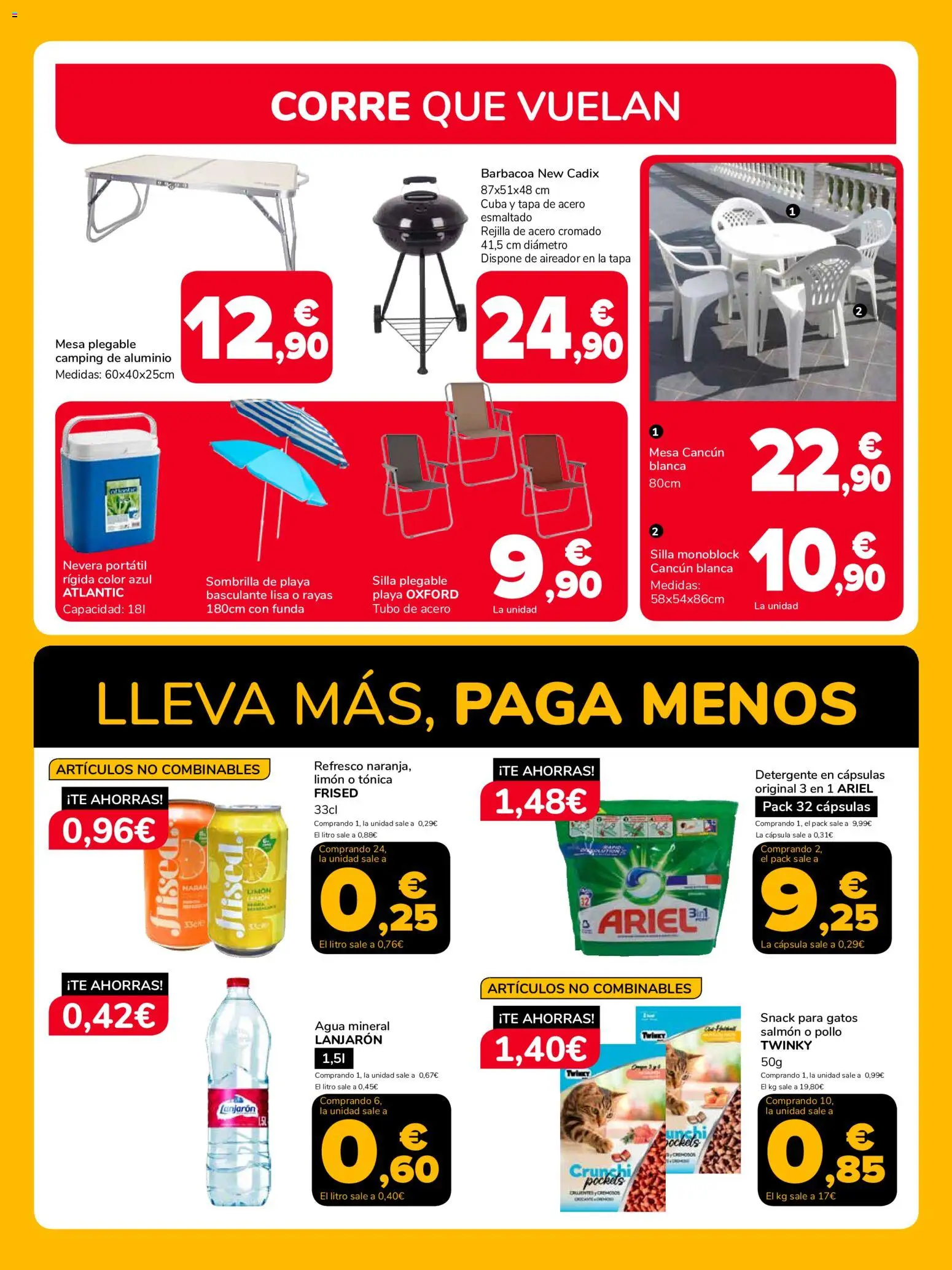 Supeco folleto │ válido desde el 29.04.2026 | Página: 5 | Productos: Detergente, Mesa, Silla, Agua mineral