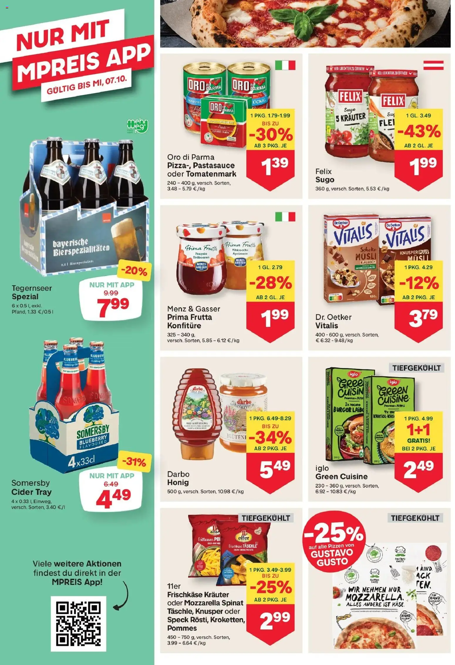 MPREIS Pfunds von 01.10.2026 - Aktuelle Angebote | Seite: 8 | Produkte: Erdbeeren, Burger, Speck, Tomaten