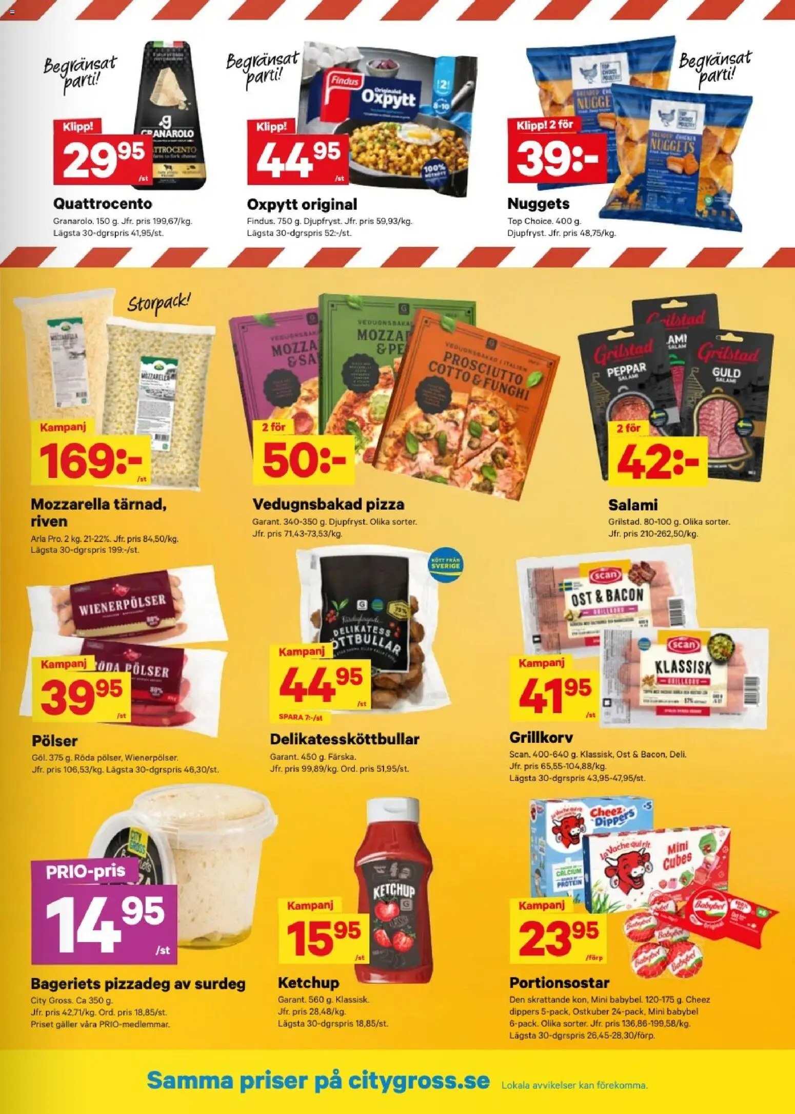 City Gross reklamblad aktuell från 10/08/2026 | Sida: 9 | Produkter: Galler, Grillkorv, Peppar, Salami