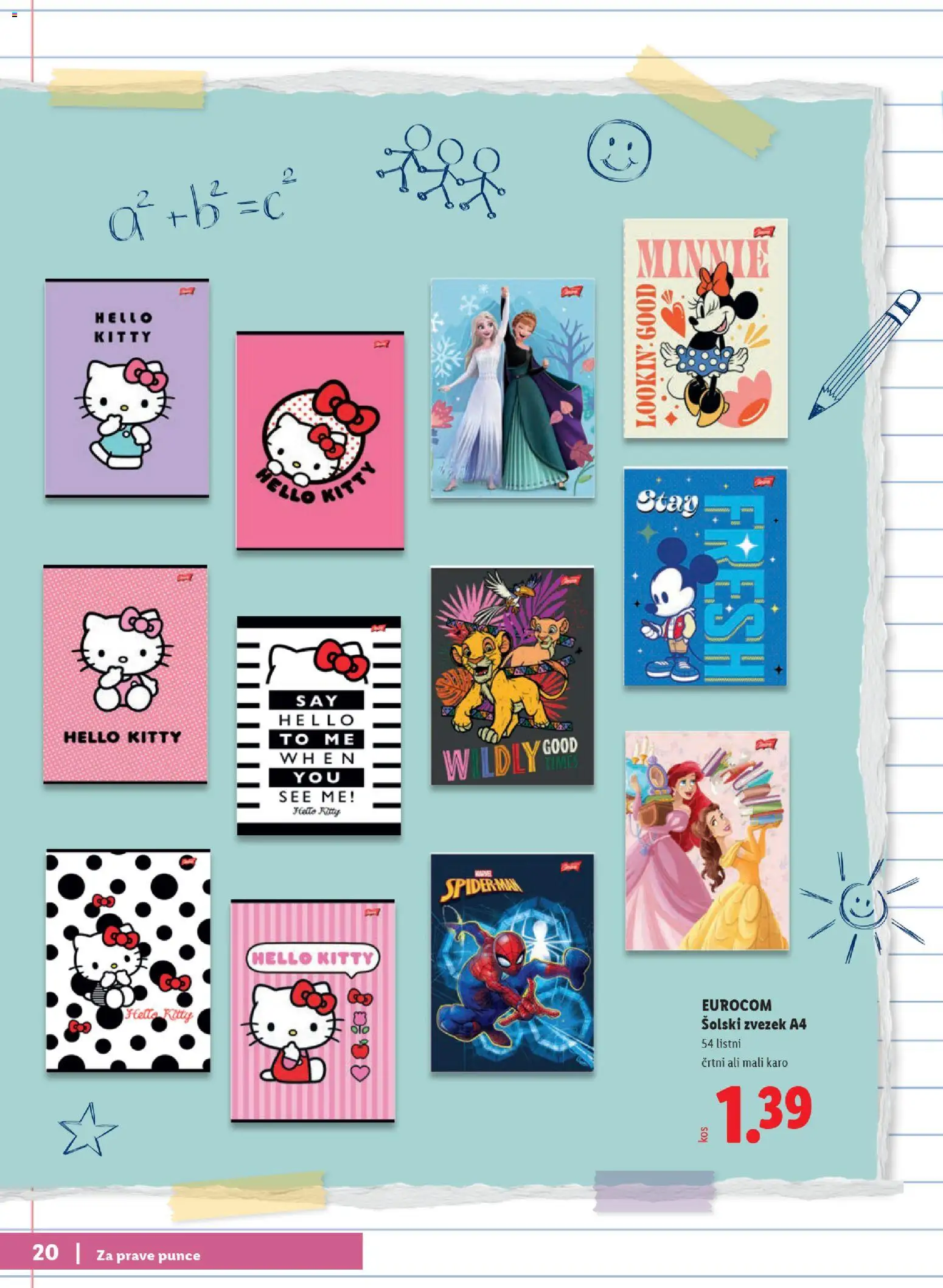 Novi Lidl katalog ponudbe – veljaven od 29.06.2026 | Stran: 20 | Izdelki: Zvezek