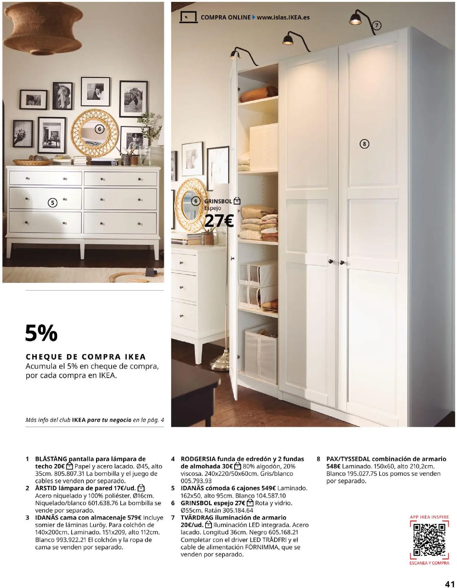 Catálogo IKEA para tu negocio │ válido desde el 01.02.2026 | Página: 41 | Productos: Ropa, Iluminación de armario, Funda, Bombilla