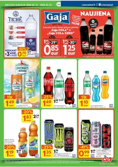 ČIA MARKET leidinys galioja nuo 12.05.2026 | Puslapis: 16 | Prekių: Gaivusis gėrimas, Arbata, Mineralinis vanduo, Limonadas