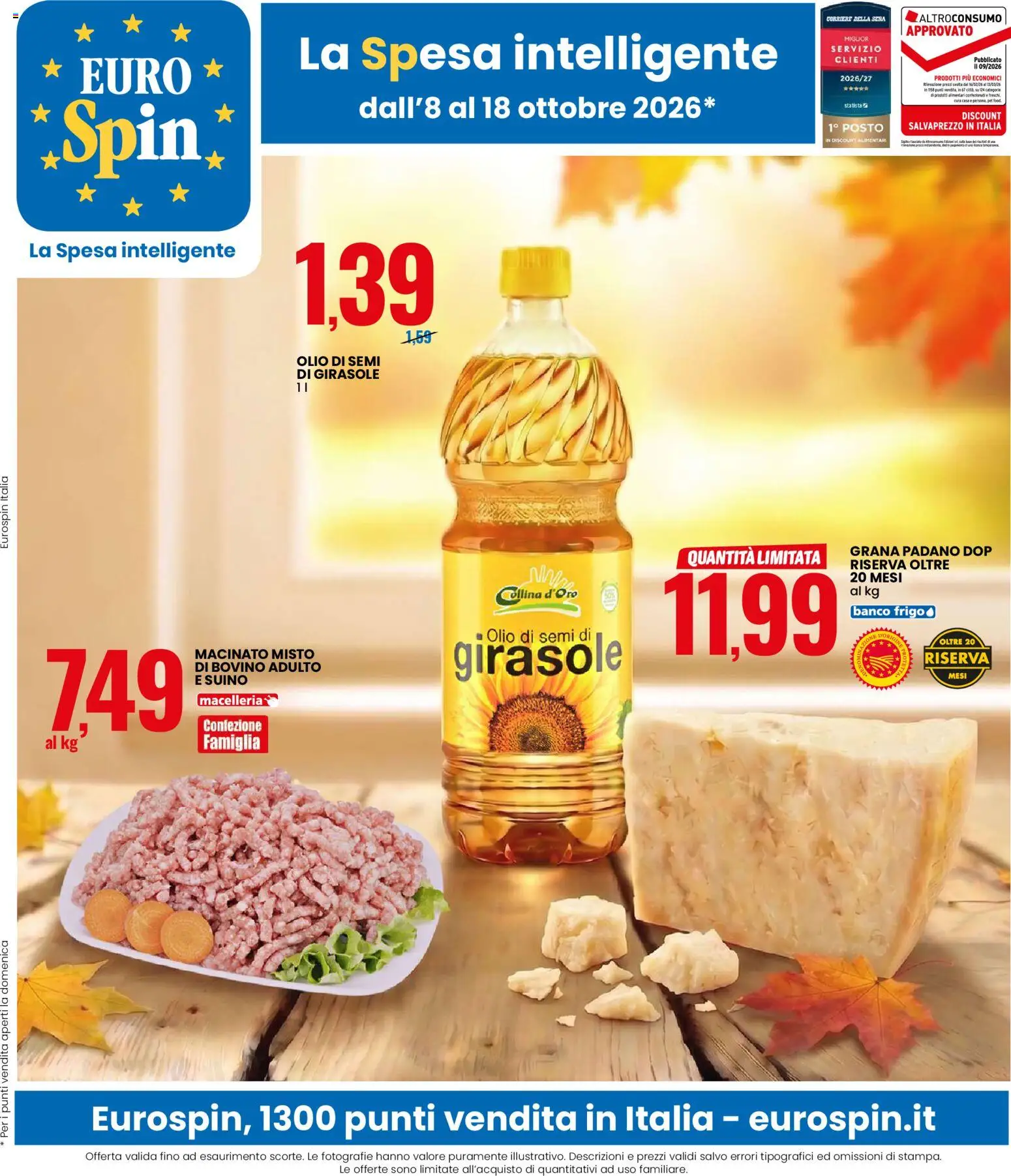 Volantino Eurospin del 08/10/2026 | Pagina: 1