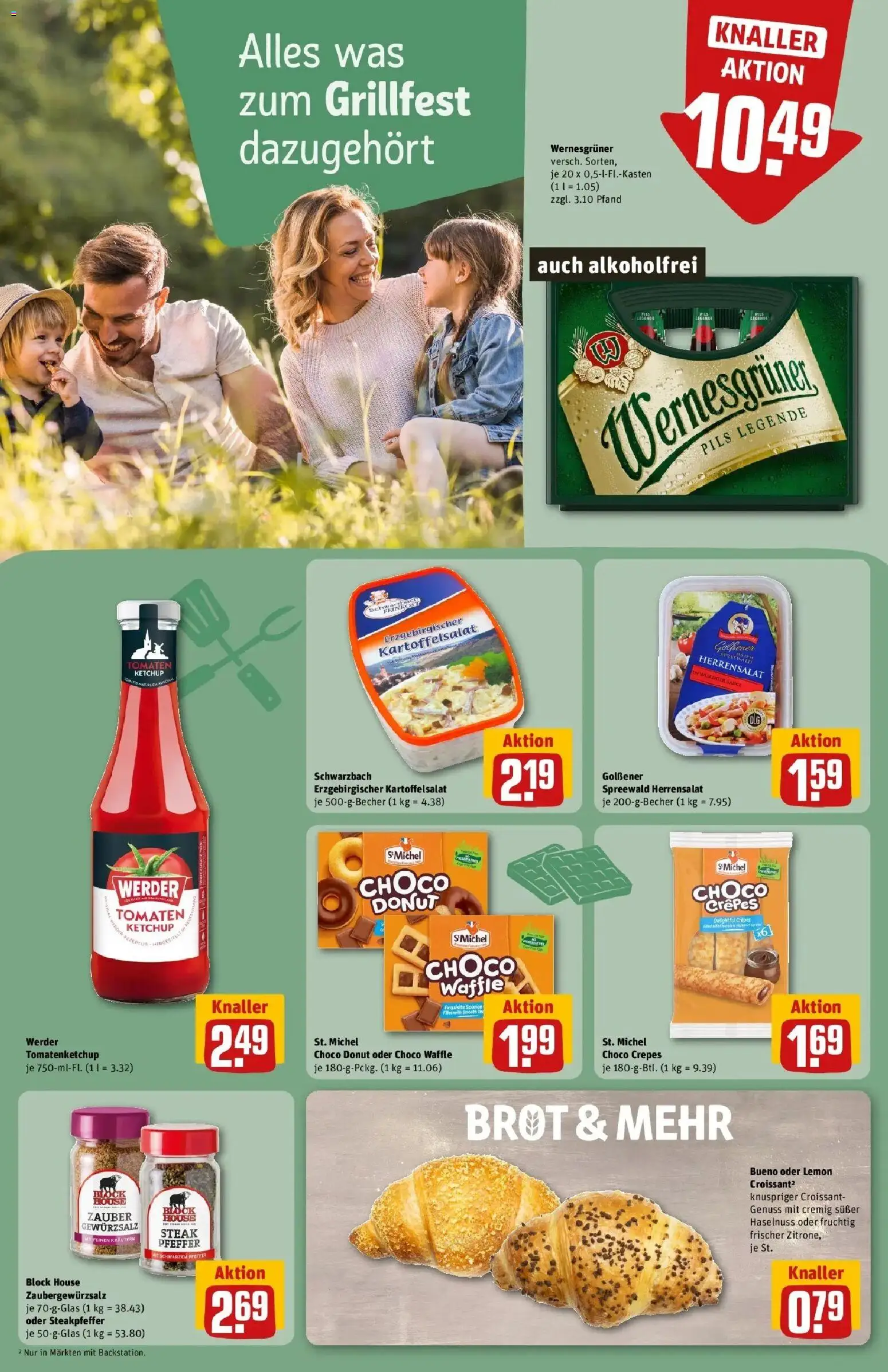 REWE Prospekt ab 10.08.2026 zum Blättern » Angebote | Seite: 20 | Produkte: Gewürzsalz, Wernesgruner, Pfeffer, Ketchup
