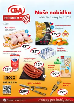 Náhled letáku CBA leták - Premium od 10.06.2026