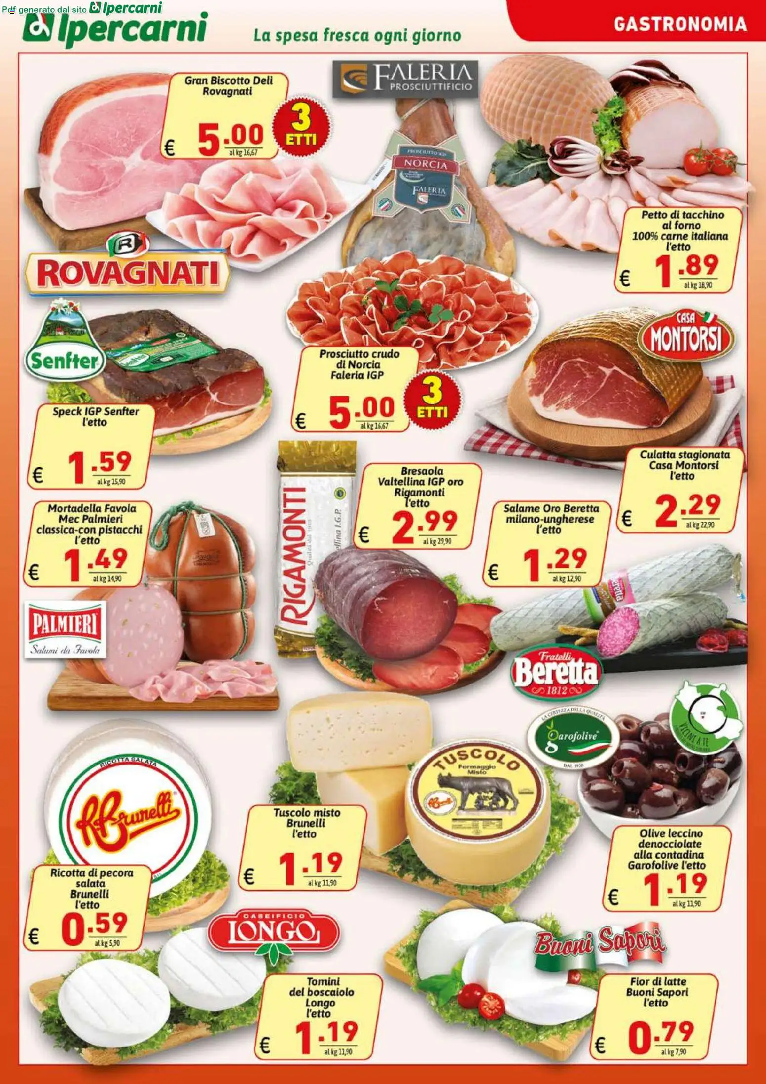 Volantino Ipercarni del 08.05.2026 | Pagina: 7 | Prodotti: Speck, Prosciutto, Mortadella, Ricotta
