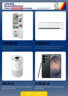 Ofertele Flanco valabile de la 20.08.2026 | Pagină: 4 | Produse: Telefon, Aer Condiționat, Purificator De Aer, Raft
