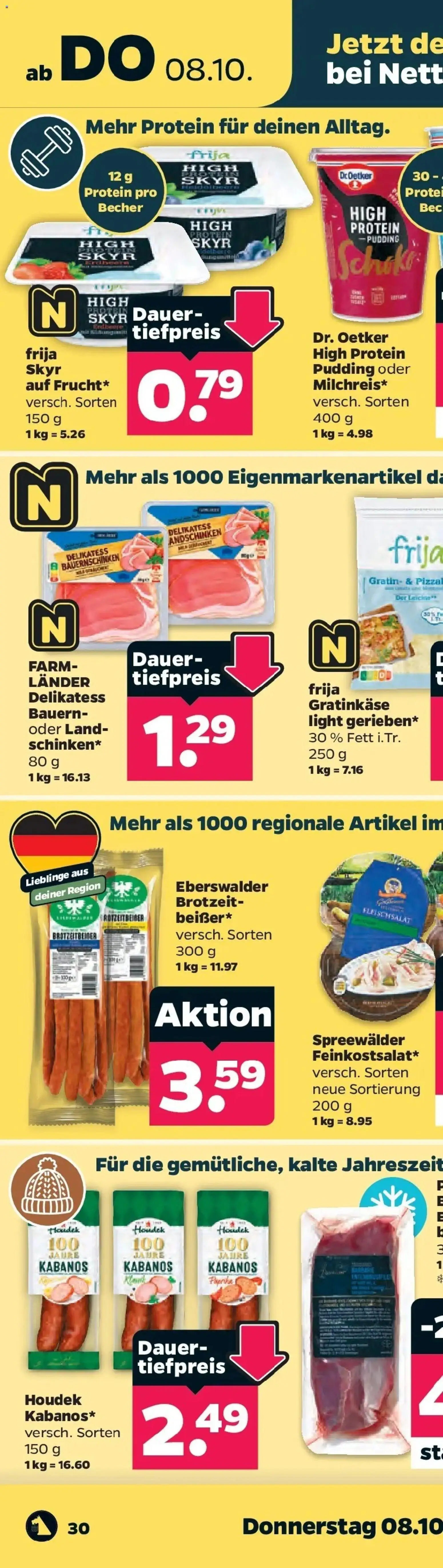 Netto Aktueller Prospekt ab 05.10.2026 → Angebote nächste Woche | Seite: 75 | Produkte: Pudding, Skyr, Pizza