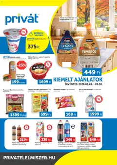 PRIVÁT Déli vármegyék - amely érvényes a következő dátumtól: 2026.09.24.