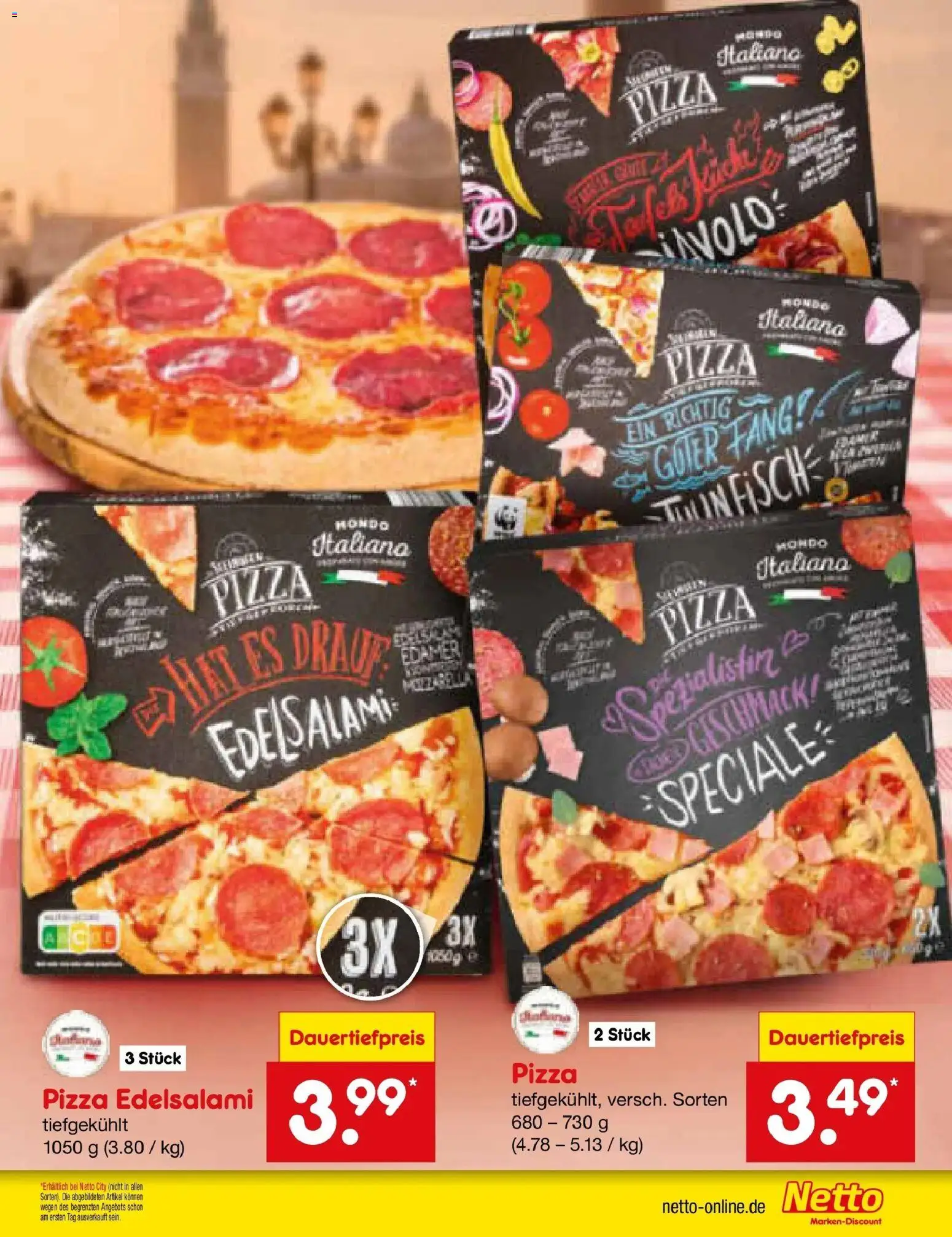 Netto Marken-Discount Prospekt Kruft – gültig ab 27.07.2026 | Seite: 58 | Produkte: Edamer, Fisch, Pizza