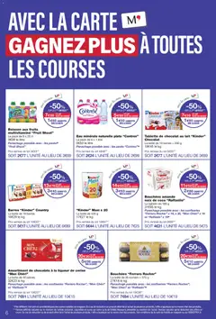 Monoprix - Prévisualisation de Monoprix catalogue valide à partir de 06/10/2026 | Page: 6 | Produits: Tablette de chocolat, Noix de coco, Kinder maxi, Coco