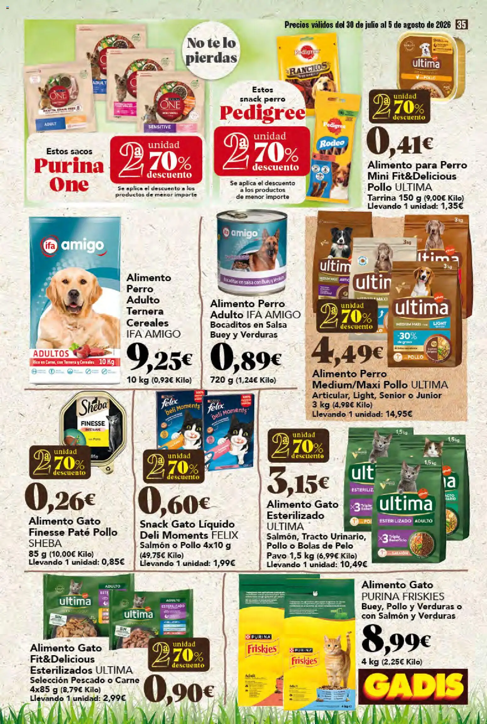 Gadis folleto │ válido desde el 30/07/2026 | Página: 35 | Productos: Paté, Pescado, Cereales, Té