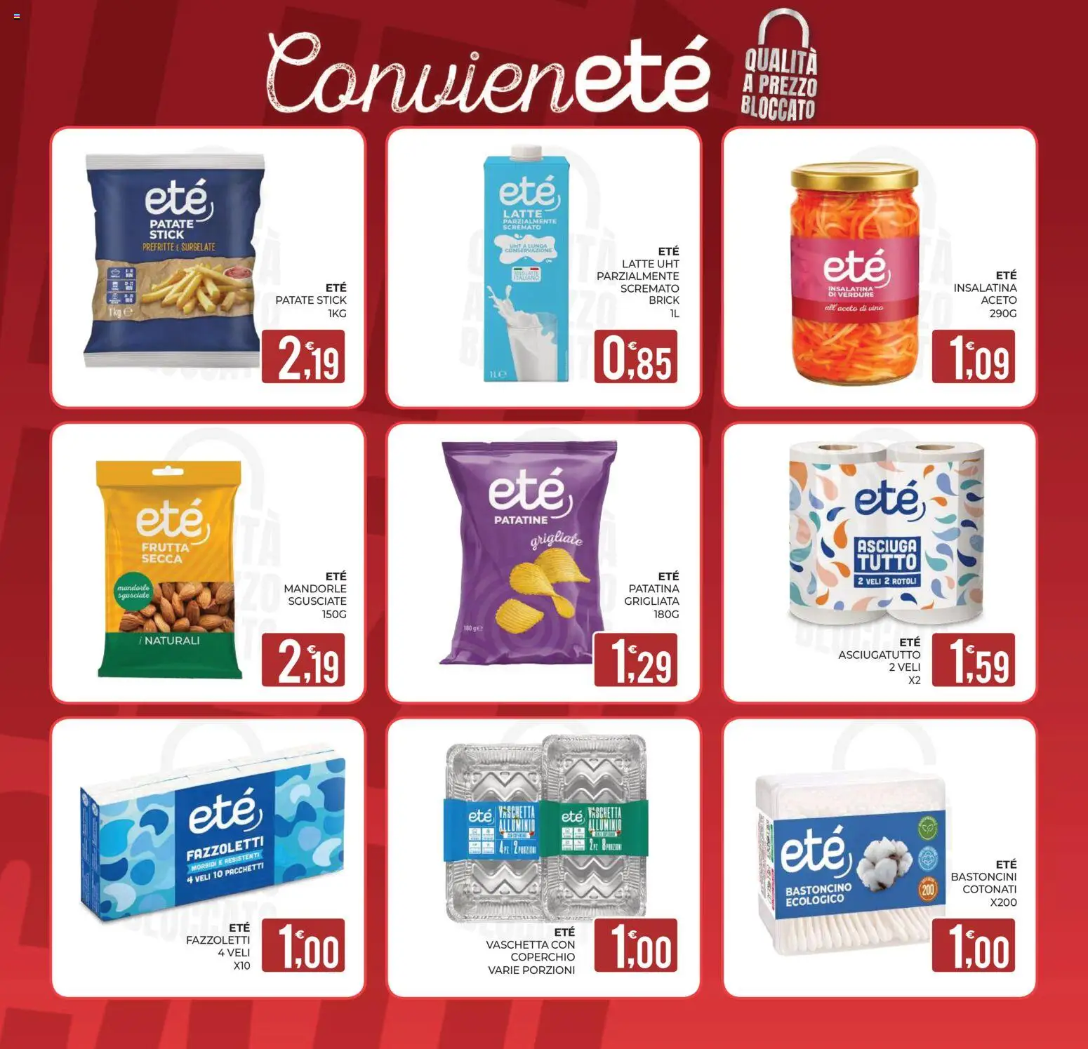 Volantino Eté del 11/09/2026 | Pagina: 29 | Prodotti: Patatine, Verdure, Frutta, Latte