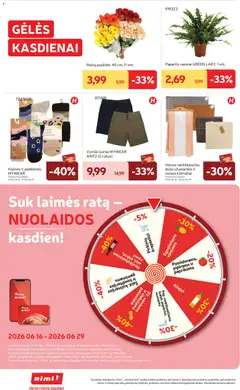 Rimi leidinys galioja nuo 2026.06.23 | Puslapis: 30 | Prekių: Pėdkelnės, Šortai, Kojinės, Užuolaidos
