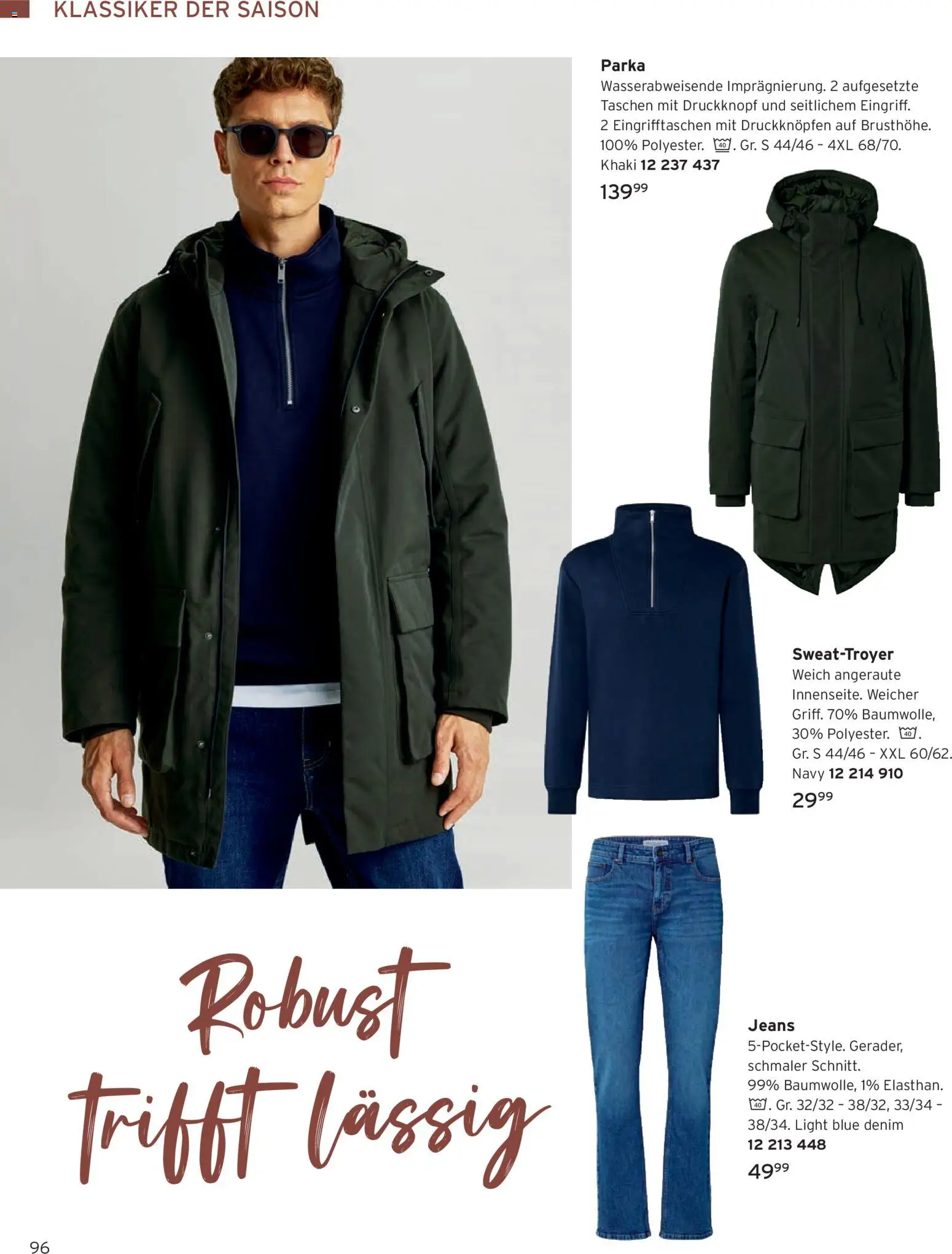 Angebote Tchibo – gültig ab 01.11.2026 | Seite: 96 | Produkte: Parka, Taschen, Jeans