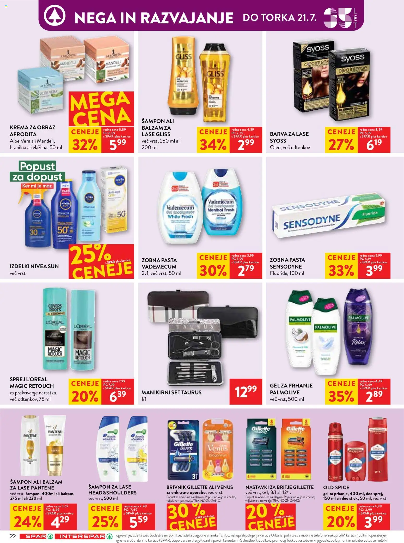 Novi Spar katalog ponudbe – veljaven od 16.07.2026 | Stran: 30 | Izdelki: Aloe Vera, Sampon, Balzam za lase, Barva za lase