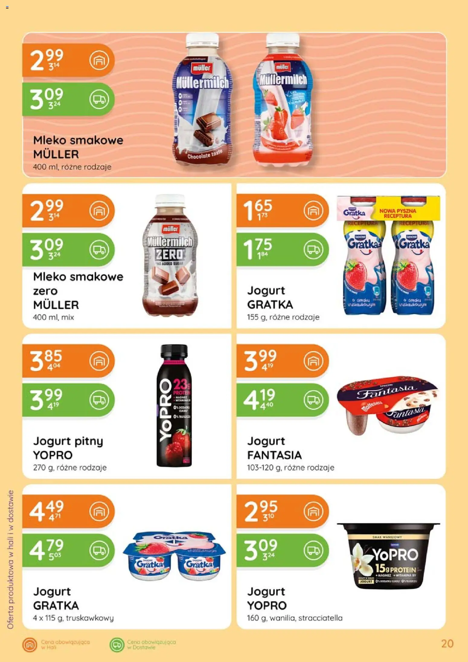 Eurocash gazetka od 20.08.2026 | Strona: 20 | Produkty: Jogurt pitny, Mleko, Jogurt