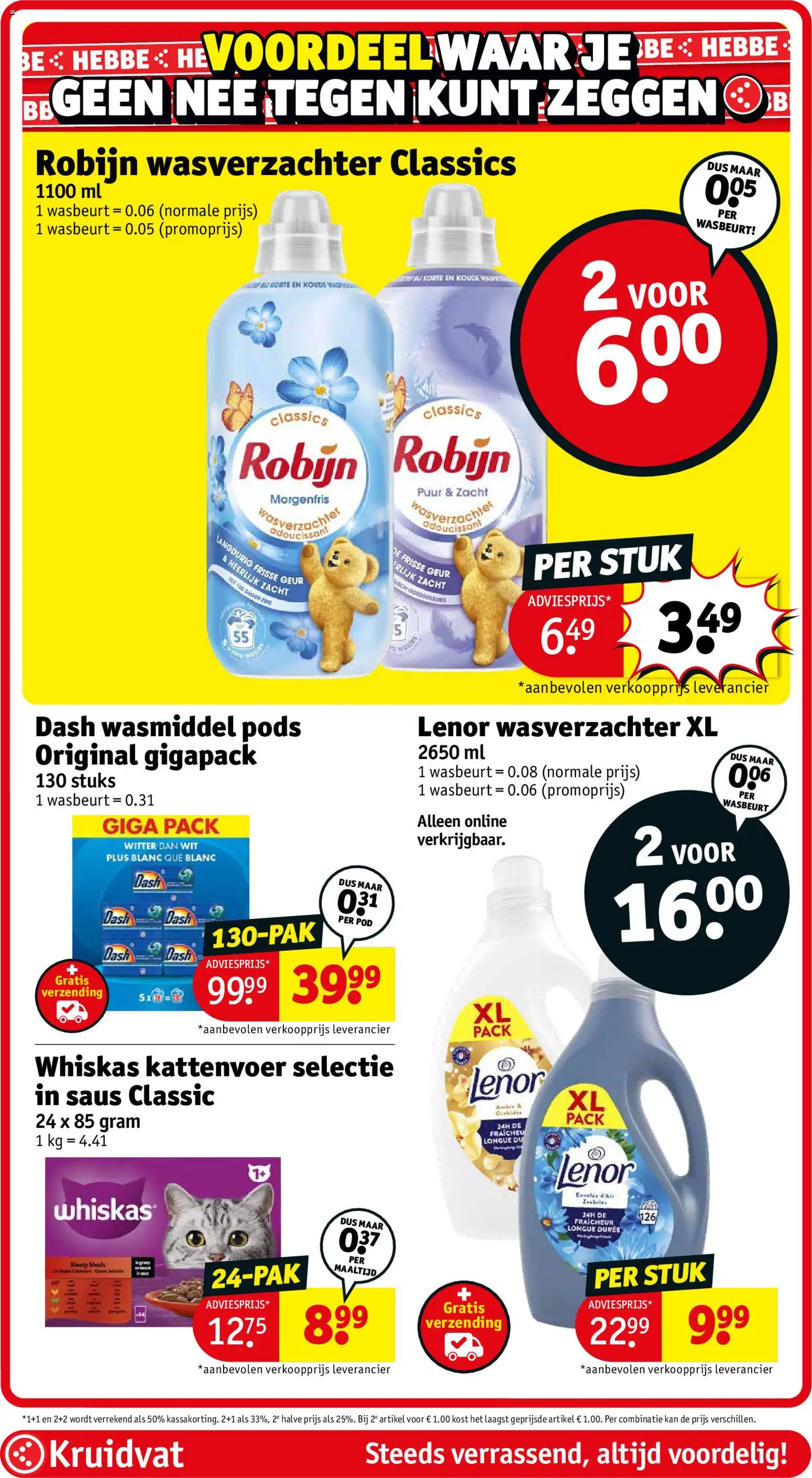 {H1} | Pagina: 46 | Producten: Kattenvoer, Saus, Wasmiddel, Robijn