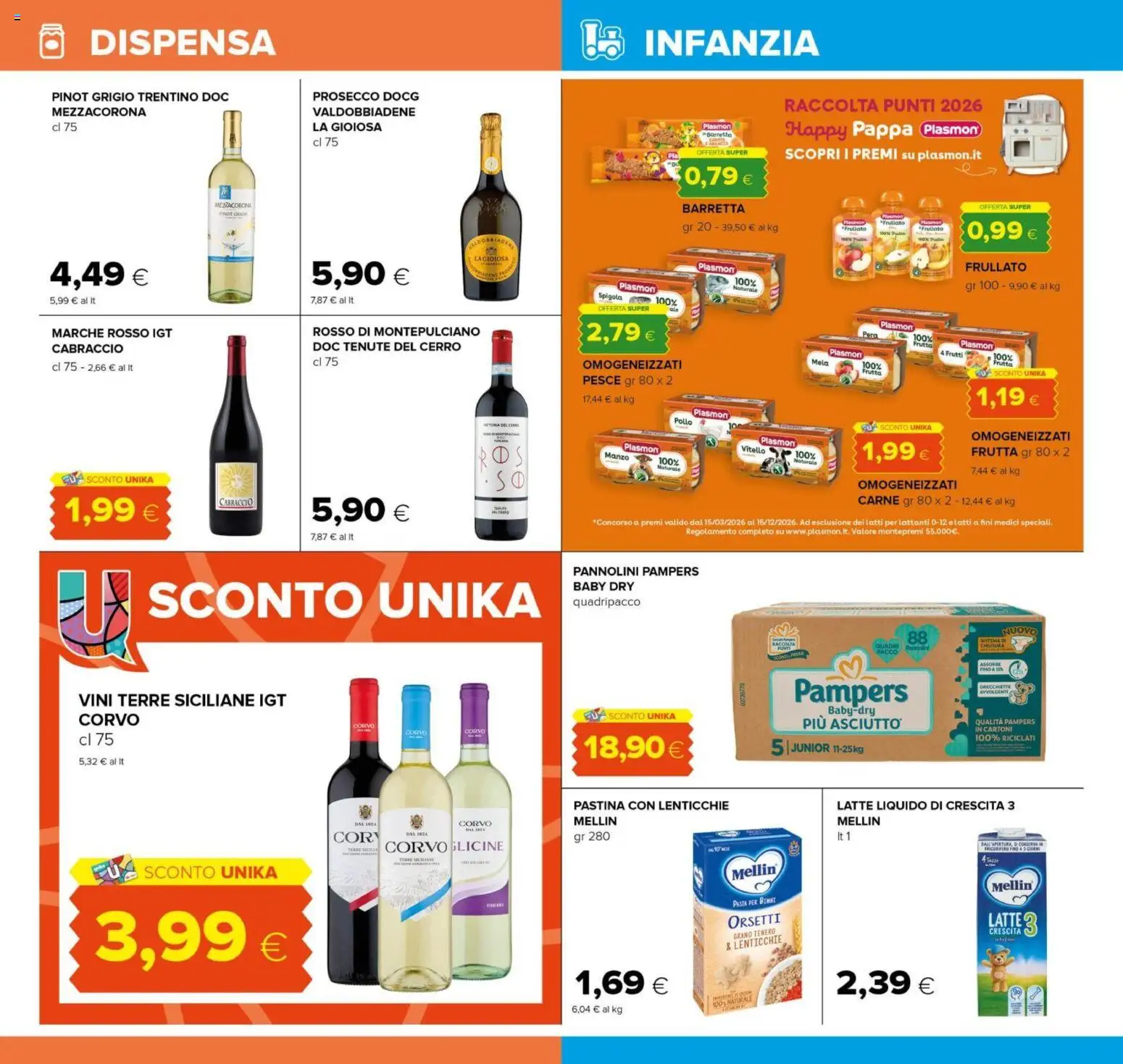 Volantino Oasi del 20.05.2026 | Pagina: 24 | Prodotti: Pannolini, Pollo, Lenticchie, Spigola