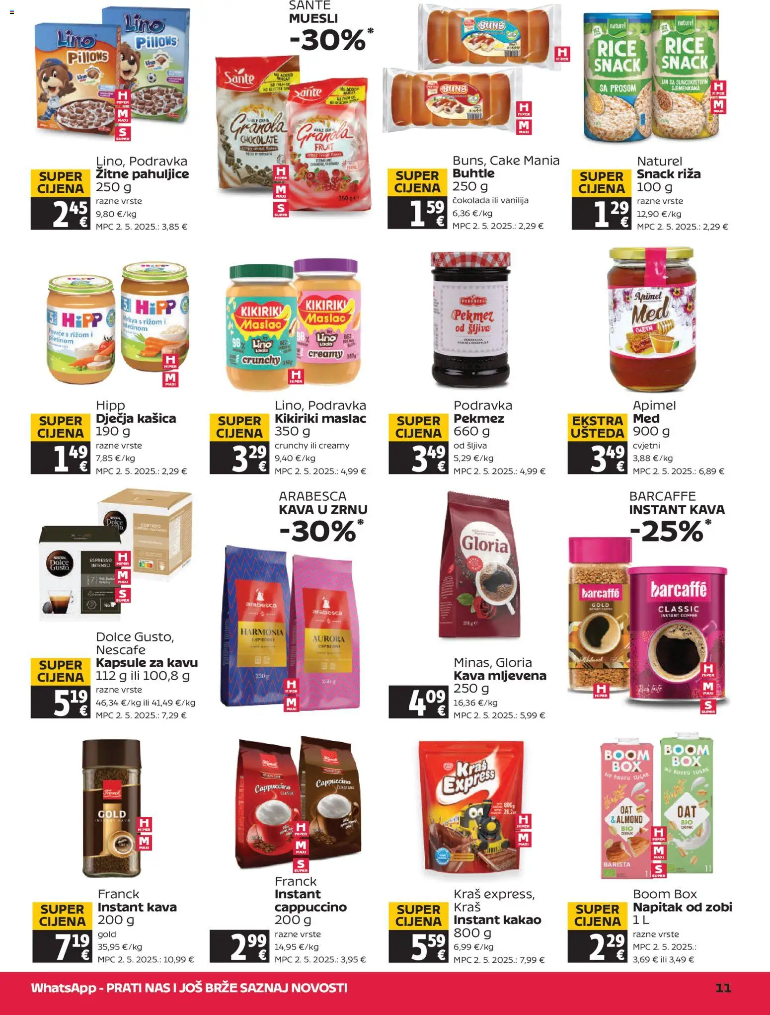 Tommy katalog | vrijedi od 05.06.2026 | Stranica: 11 | Proizvodi: Riža, Barcaffe, Kapsule za kavu, Cappuccino