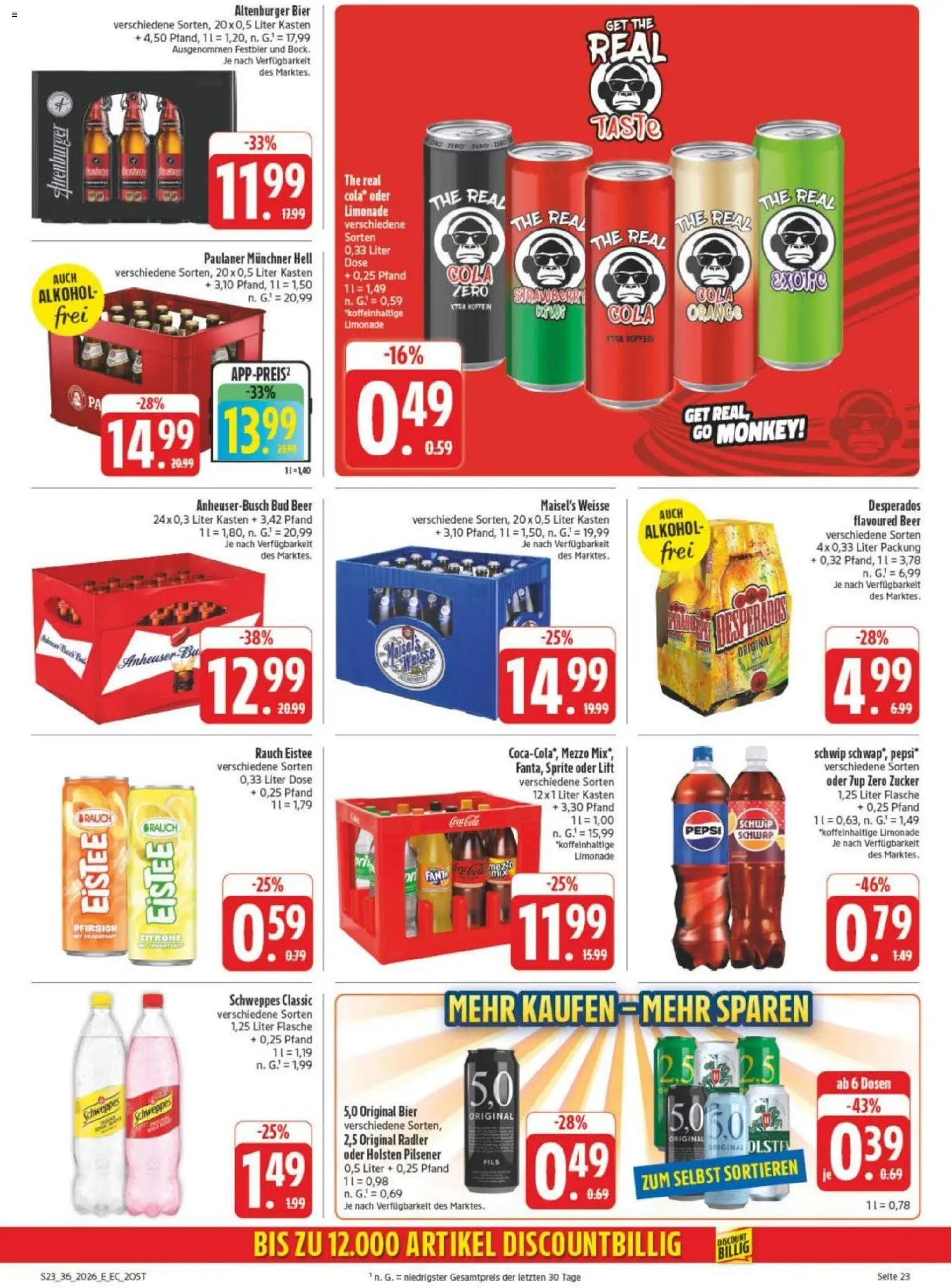 Edeka Prospekt Leipzig – gültig ab 31.08.2026 | Seite: 31 | Produkte: Bier, Radler, Zucker, Pepsi