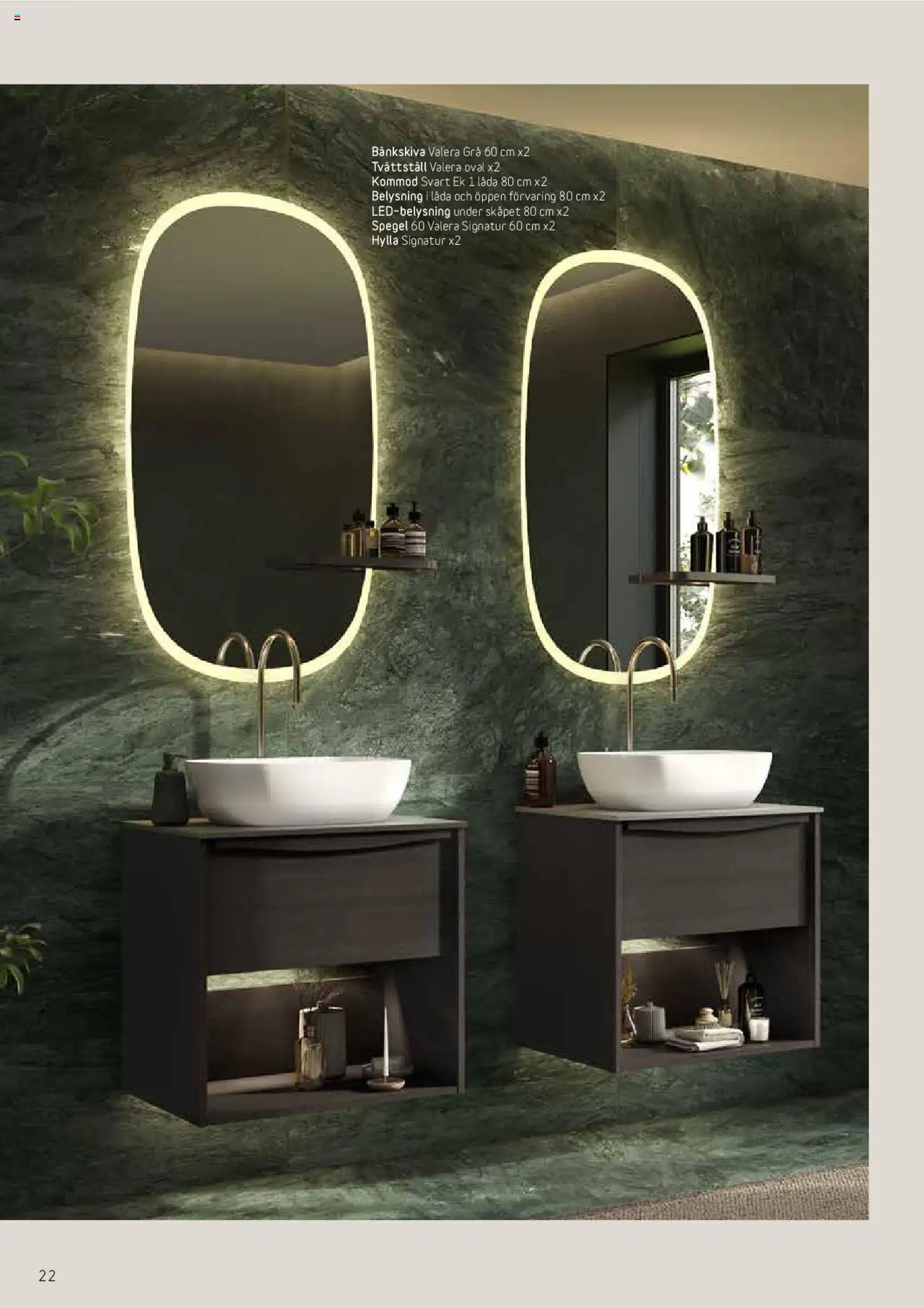 Bauhaus reklamblad aktuell från 25.08.2025 | Sida: 22 | Produkter: Hylla, Låda, Tvättställ, Spegel