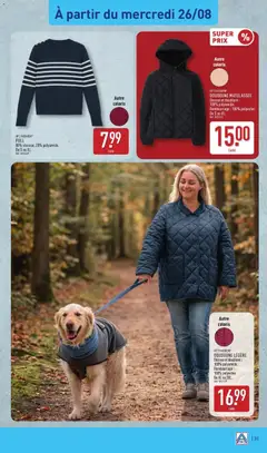 Aldi - Prévisualisation de Aldi catalogue valide à partir de 25/08/2026 | Page: 37 | Produits: Doudoune legere, Pull, Doudoune