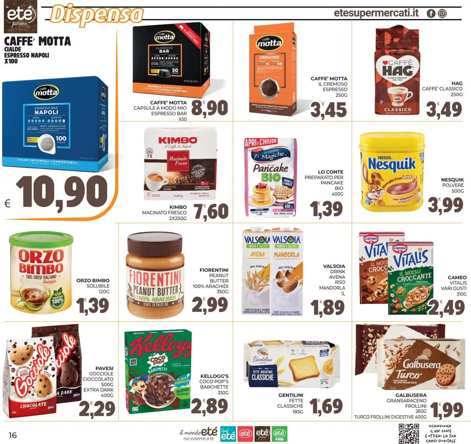 Volantino Eté del 11/09/2026 | Pagina: 16 | Prodotti: Frutta secca, Frutta, Cacao, Amaro