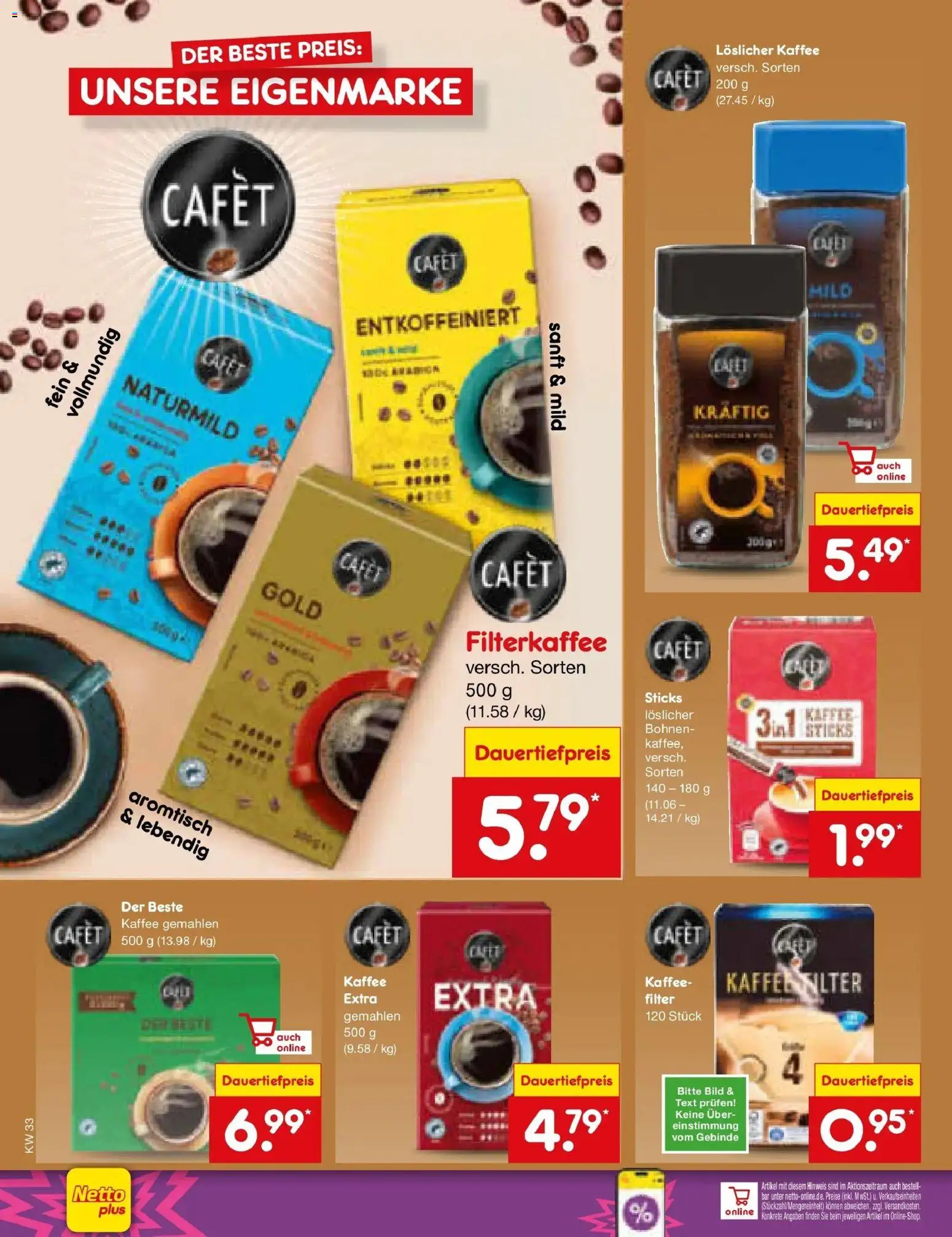 Netto Marken-Discount Prospekt Augustusburg (ab 10.08.2026) » Angebote | Seite: 22 | Produkte: Kaffee, Löslicher Kaffee