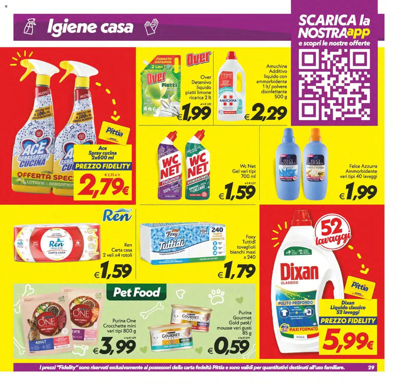 Volantino SuperConveniente del 25/09/2026 | Pagina: 29 | Prodotti: Vaniglia, Ammorbidente, Piatti, Crocchette