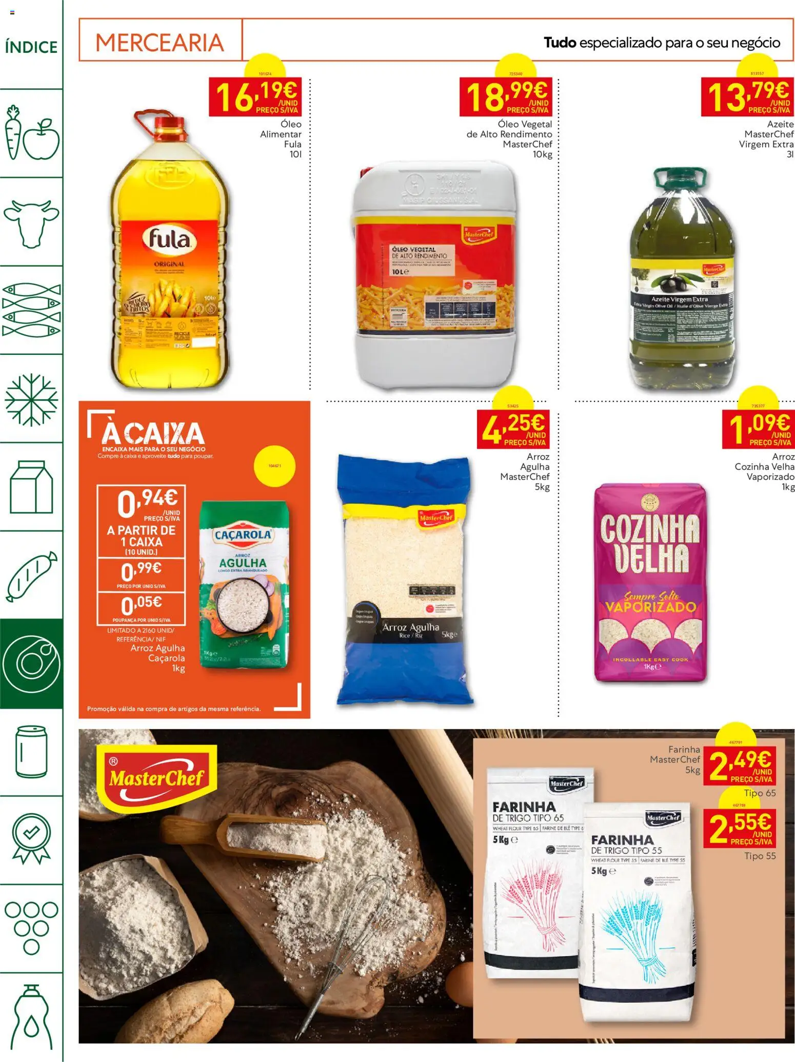 Recheio Horeca │ válido de 15/09/2026 | Página: 14 | Produtos: Óleo vegetal, Caixa, Arroz, Azeite virgem extra