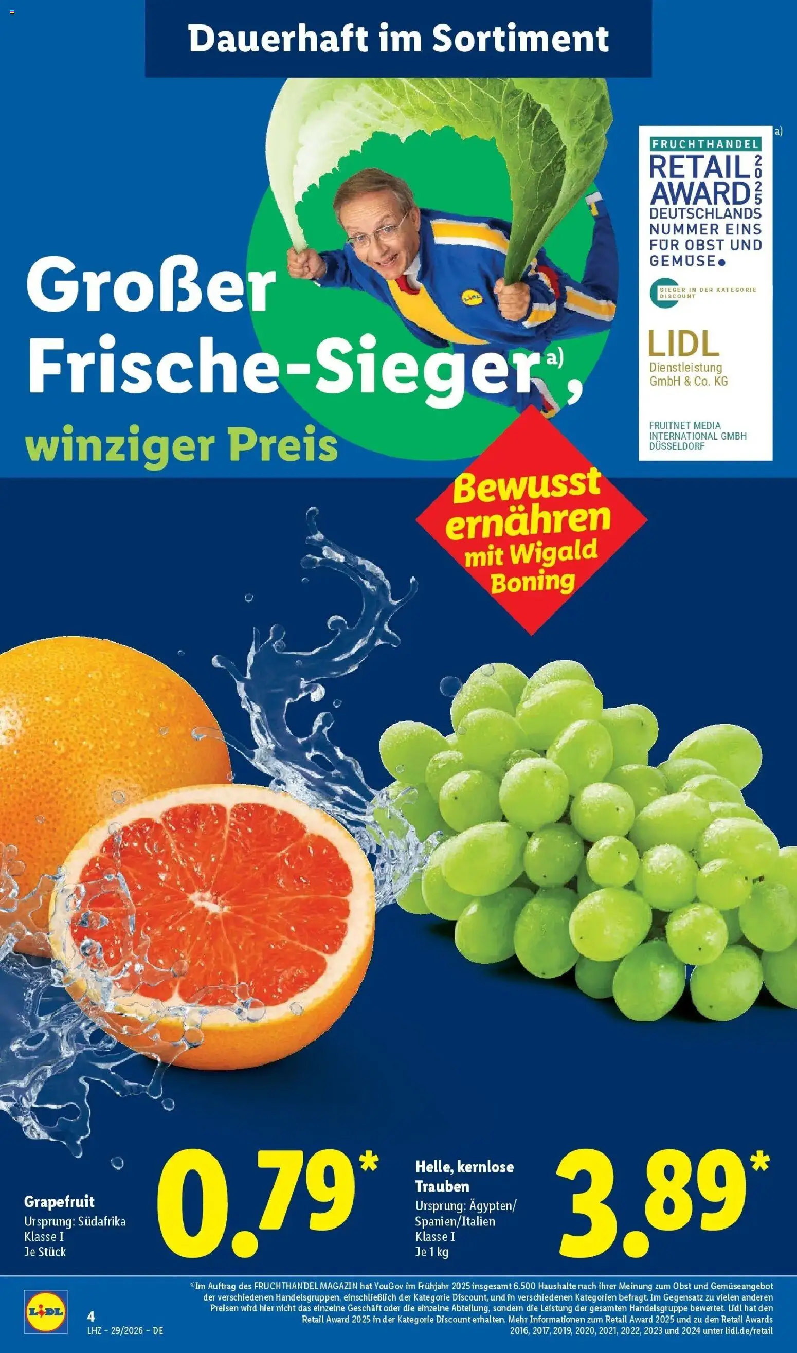 Lidl Prospekt Zülpich – gültig ab 13.07.2026 | Seite: 2 | Produkte: Trauben, Grapefruit, Gemüse, Magazin