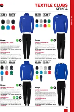 Sport 2000 - Prévisualisation de Sport 2000 Brochure 2026/2027 valide à partir de 01.01.2026 | Page: 49 | Produits: Coton, Table, Élastiques, Pantalon