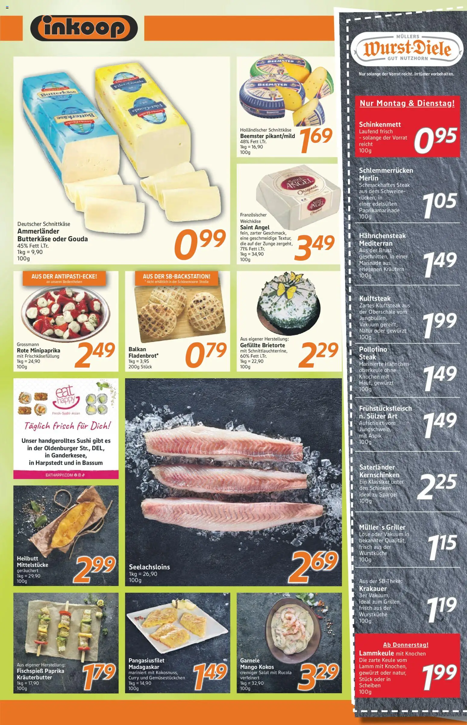 Inkoop Prospekt 	 – gültig ab 11.05.2026 | Seite: 3 | Produkte: Lammkeule, Kräuterbutter, Spargel, Griller
