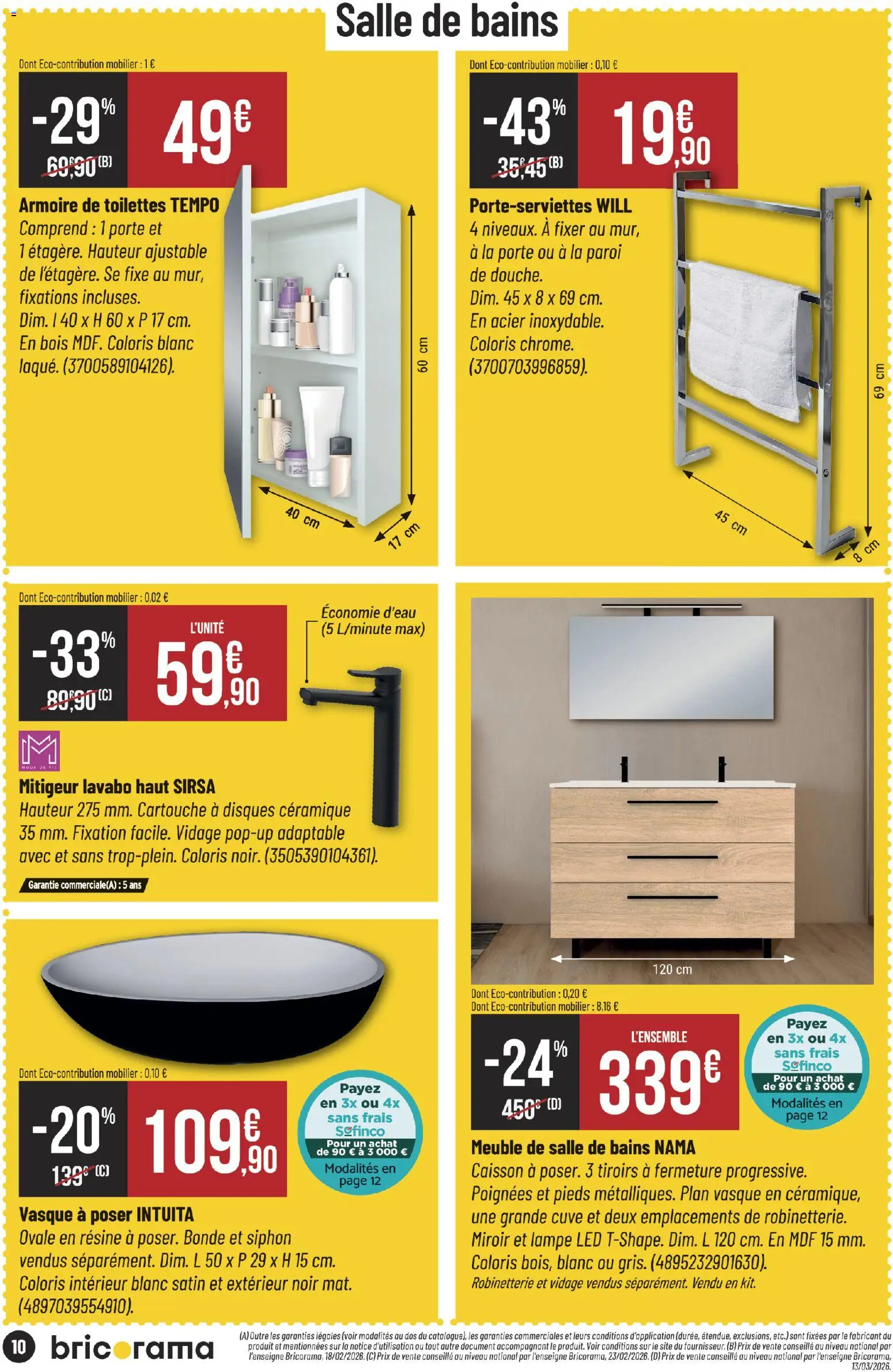 {H1} | Page: 10 | Produits: Poignées, Armoire, Toilettes, Miroir