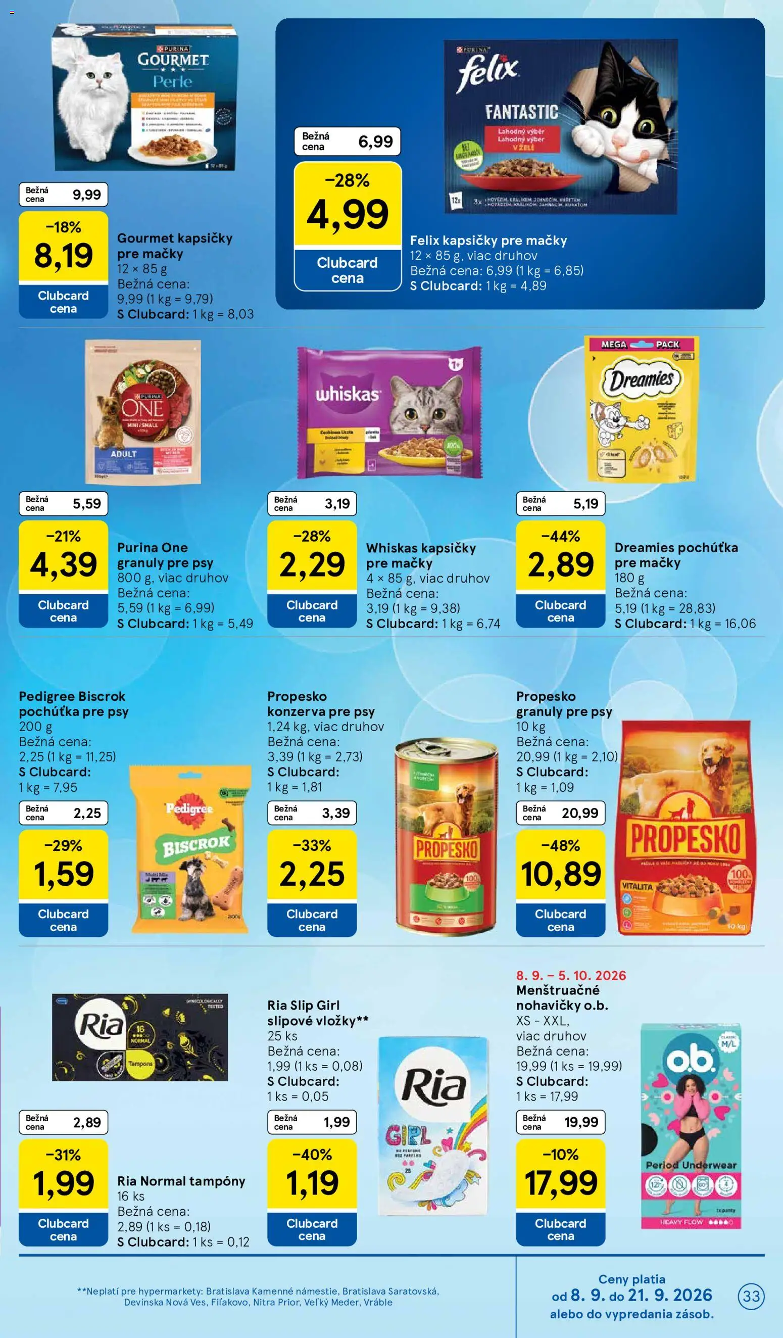 Nové Tesco akcie – leták je platný od 09.09.2026 | Strana: 33