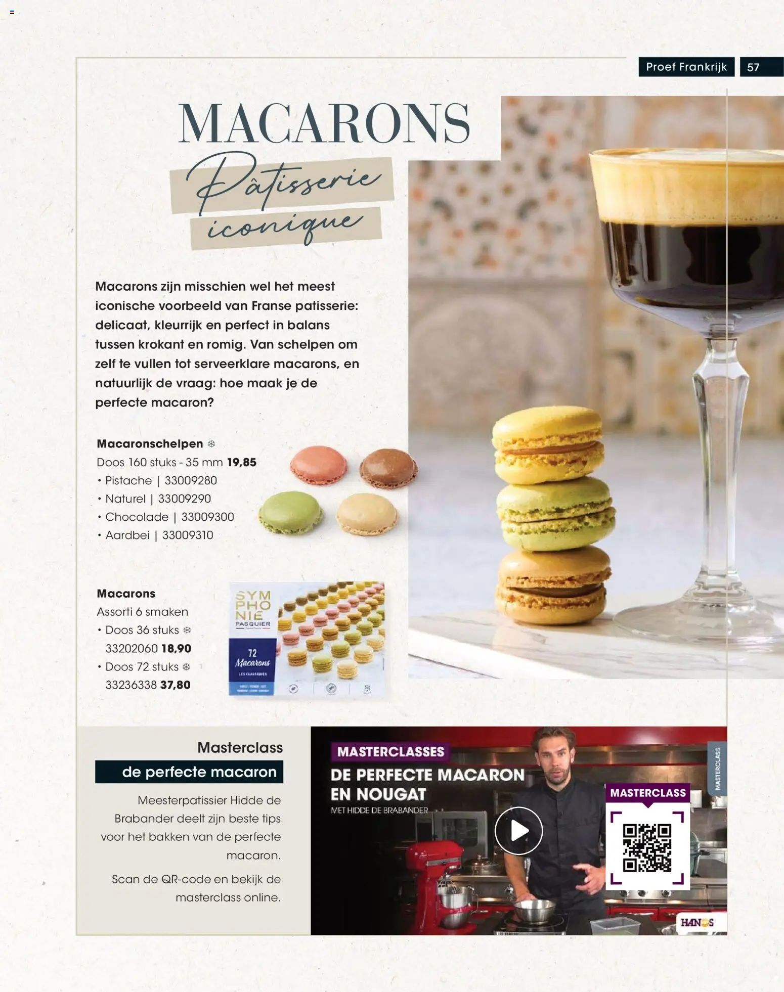{H1} | Pagina: 57 | Producten: Chocolade, Macarons, Aardbei