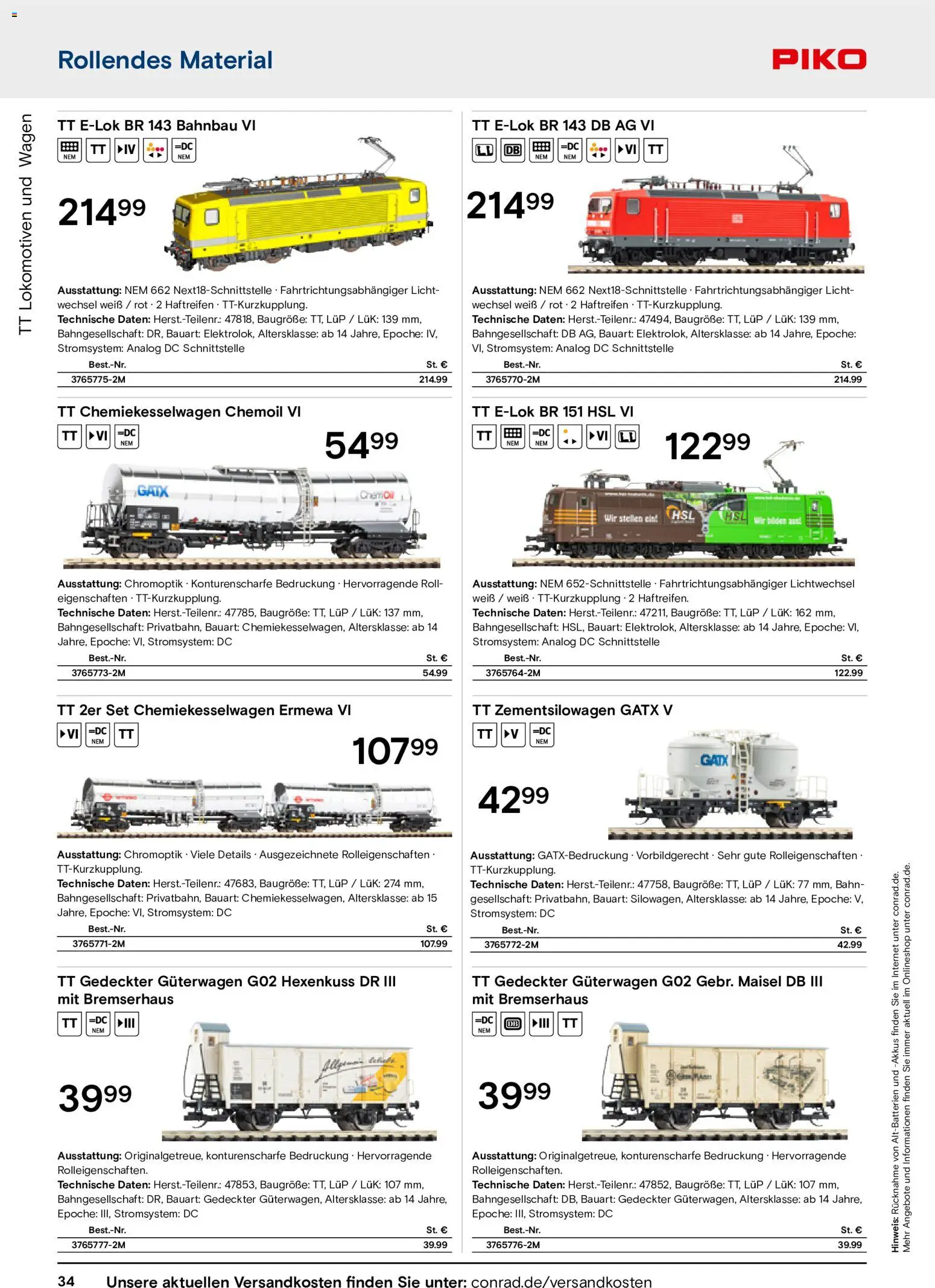 Conrad Modellbahn Katalog – gültig ab 07.09.2026 | Seite: 38