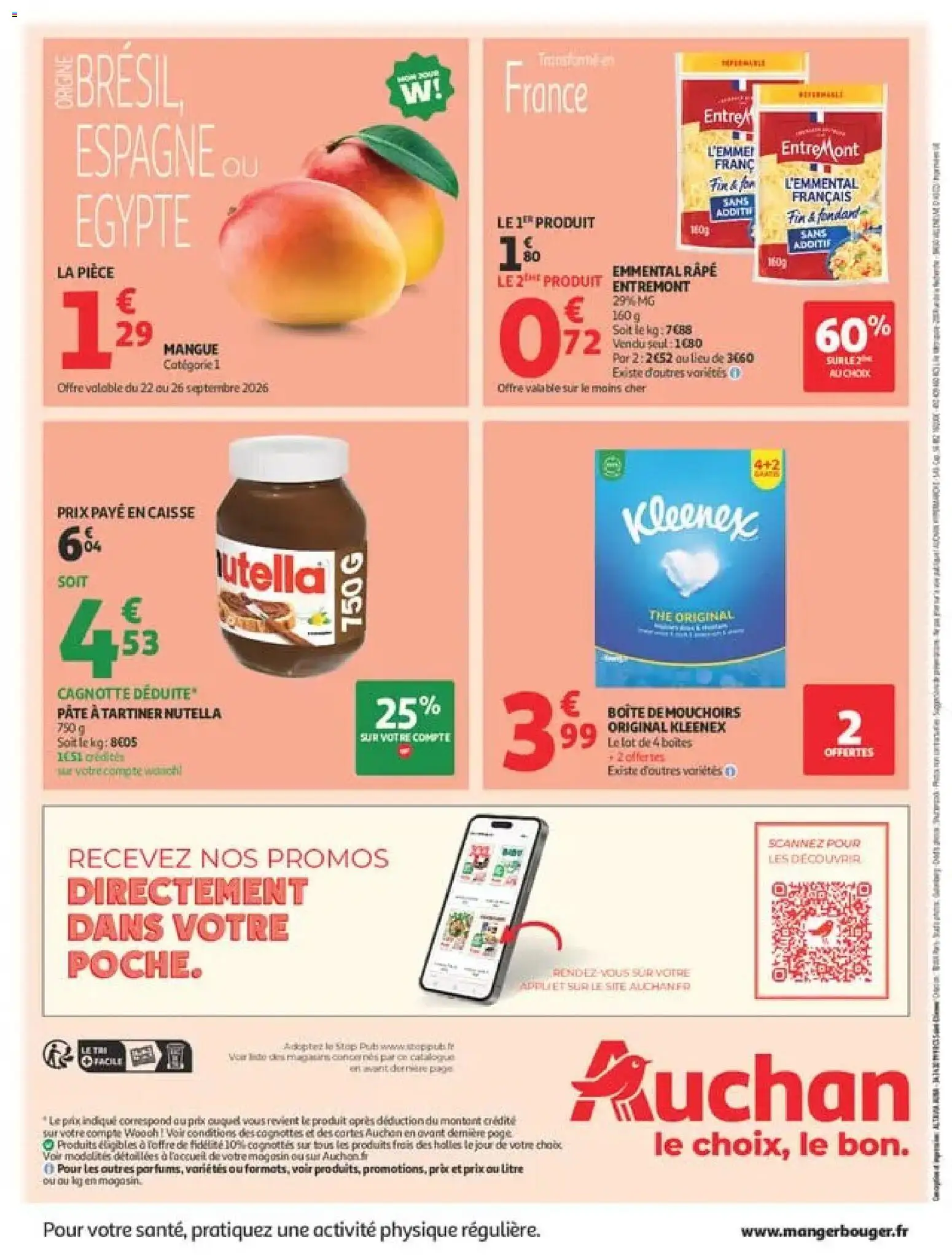 {H1} | Page: 60 | Produits: Emmental, Nutella, Pâte, Thé