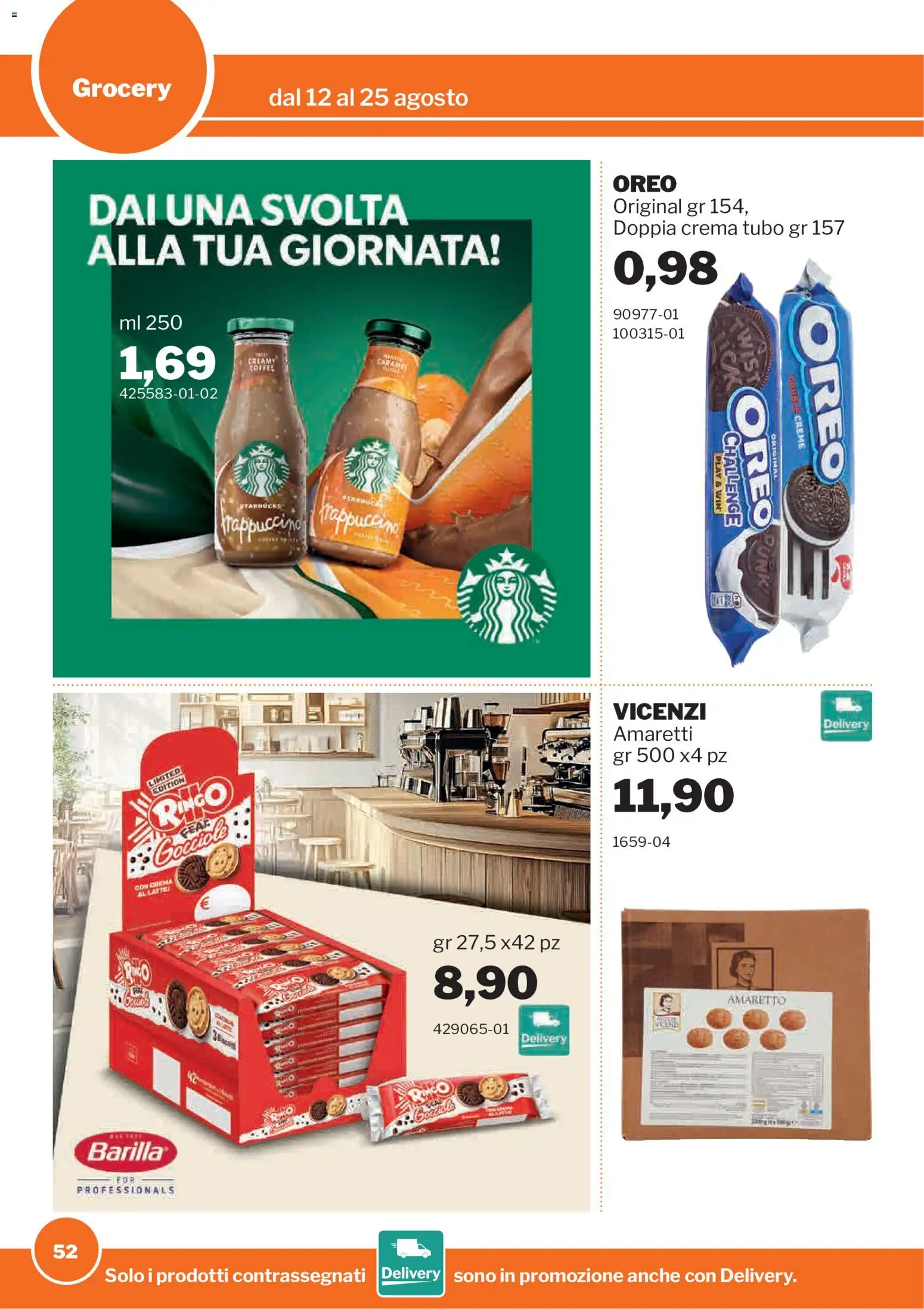Volantino Sogegross del 12/08/2026 | Pagina: 52 | Prodotti: Crema, Tubo, Barilla, Oreo