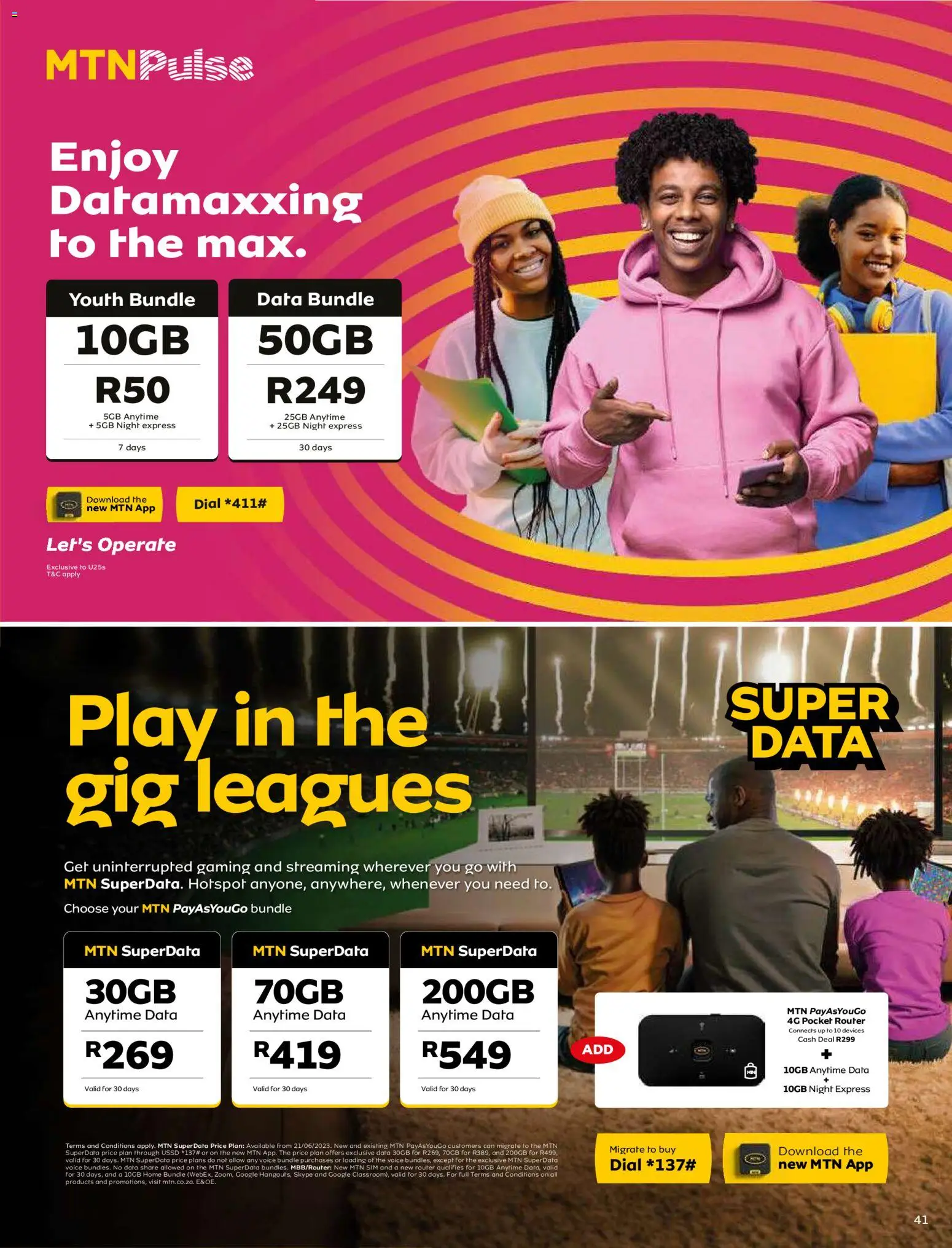 New MTN catalogue – valid from 08.06.2026 | Page: 41 | Products: Data, Sim, Router