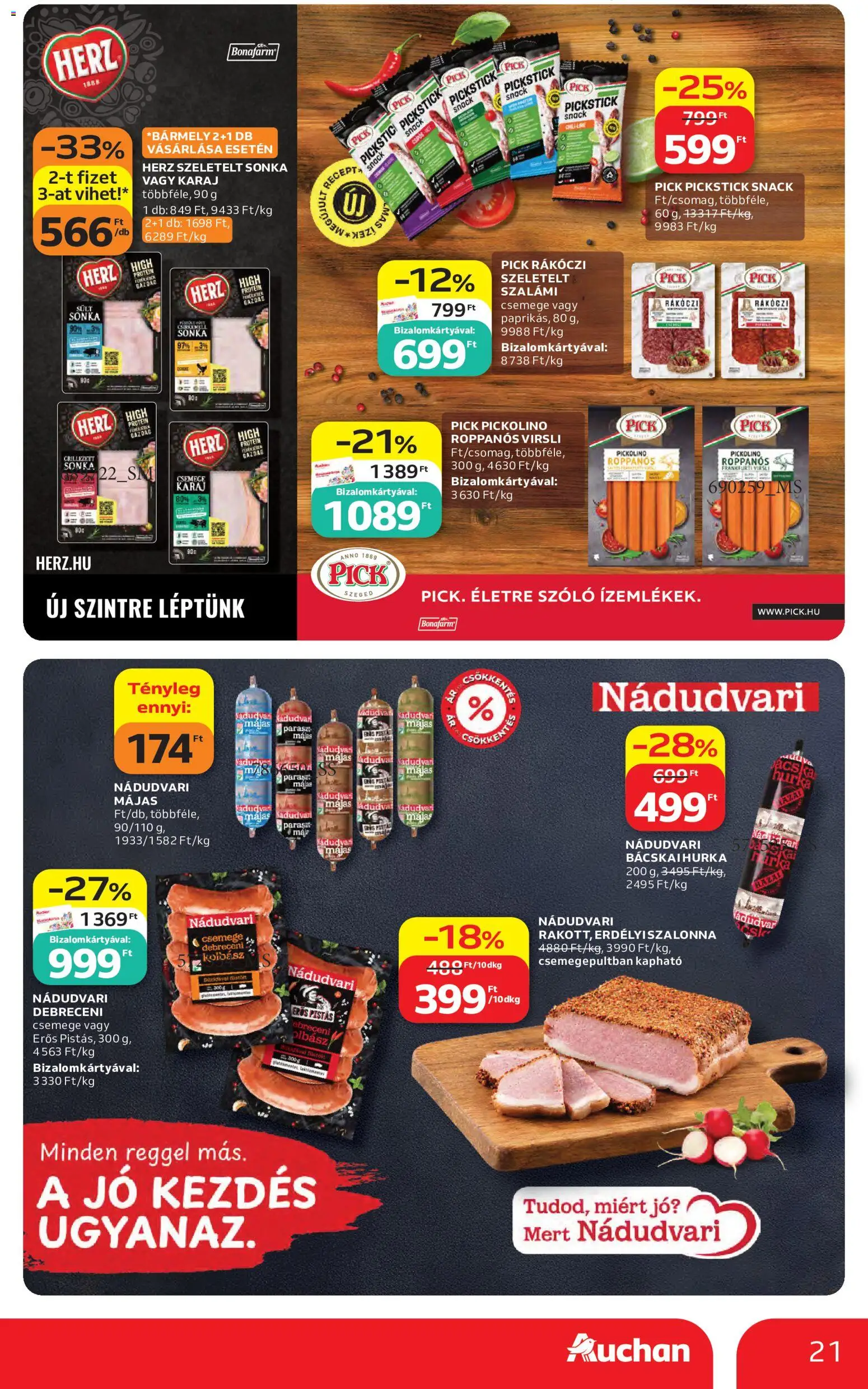 Auchan akciós ujság - amely érvényes a következő dátumtól: 2026.10.08. | Oldal: 21