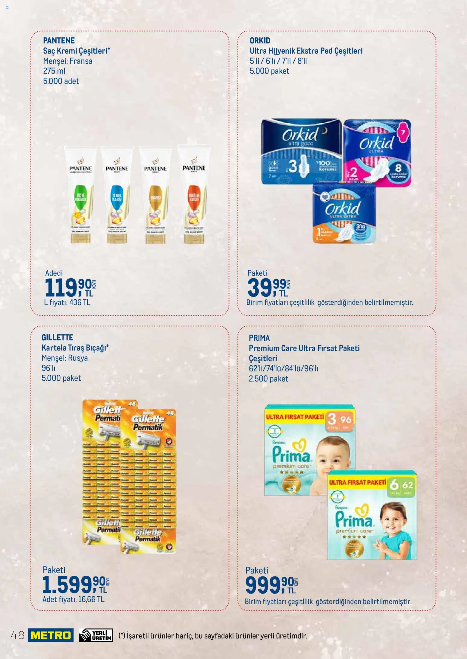 Metro - Temizlik | Kişisel bakım - 01.03.2026 tarihinden itibaren geçerlidir | Sayfa: 48 | Ürünler: Saç Kremi