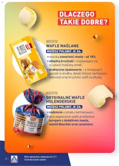 Pogląd oferty "WAFLE HOLENDERSKIE Oryginalne, Oryginalne wafle holenderskie z nadzieniem o smaku karmelowym, dwa wypieczone wafle przełożone syropem z dodatkiem masła, wanilii Bourbon oraz cynamonu." - ważna od 04.11.2024 | Strona: 18