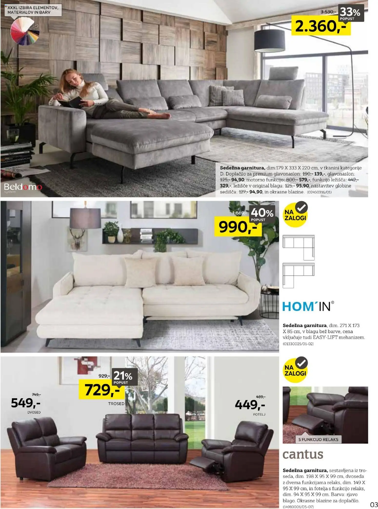 Novi XXXL Lesnina katalog ponudbe – veljaven od 29.06.2026 | Stran: 3