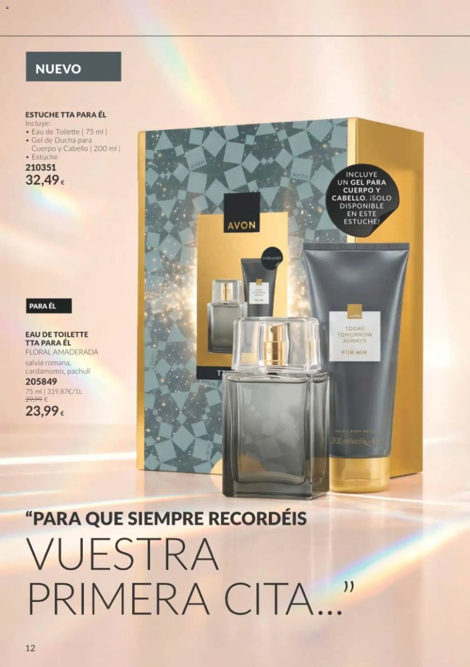 Catálogo AVON Black Friday │ válido desde el 01/11/2026 | Página: 12 | Productos: Eau de toilette, Gel de ducha, Ducha