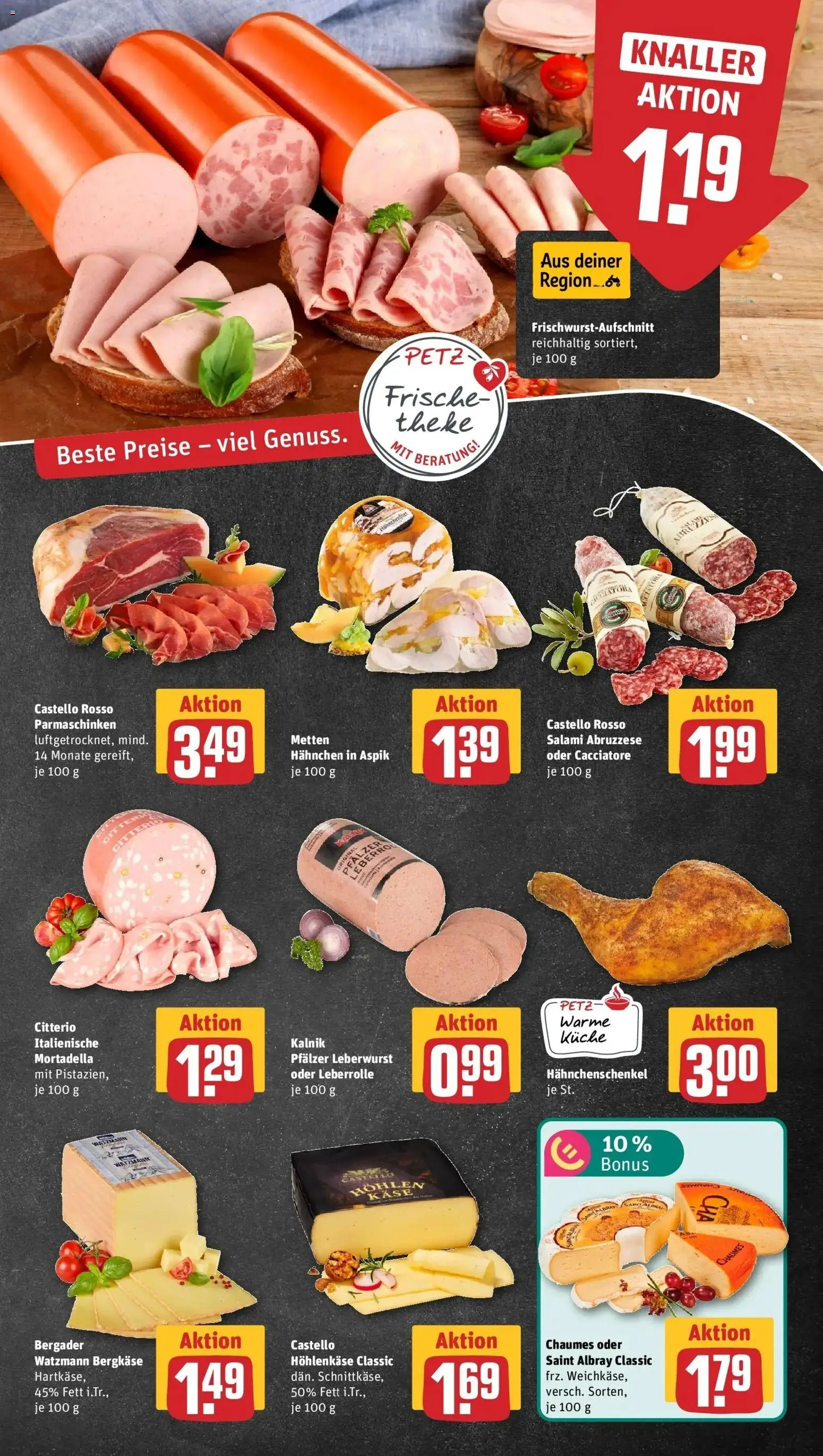 REWE Prospekt ab 05.10.2026 zum Blättern » Angebote | Seite: 11 | Produkte: Hahnchen, Hahnchenschenkel, Käse, Küche