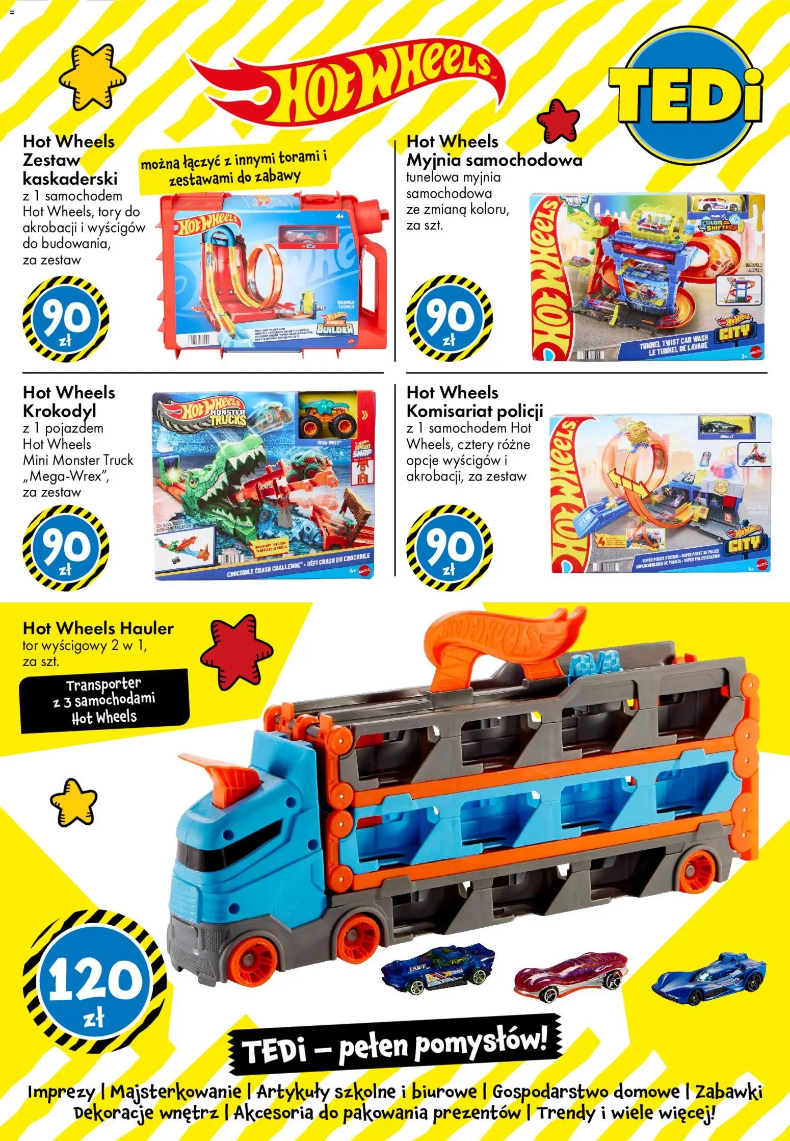 TEDi gazetka od 23.10.2026 | Strona: 8 | Produkty: Zabawki, Hot wheels, Dekoracje, Artykuły szkolne