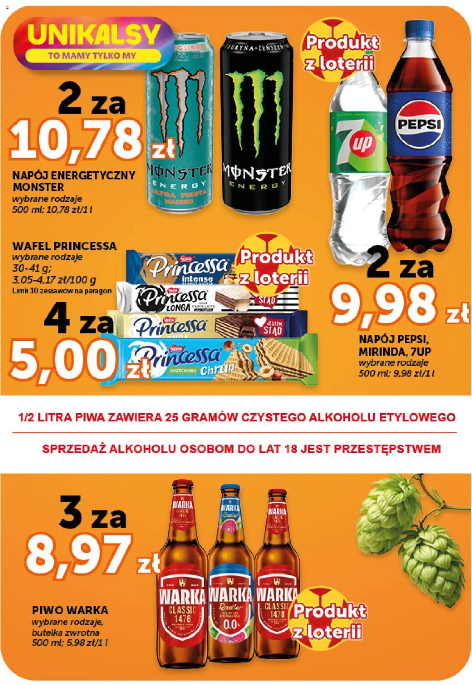 Euro Sklep gazetka - Minimarket od 09.07.2026 | Strona: 13 | Produkty: Mango, Pepsi, Warka, Piwo Warka
